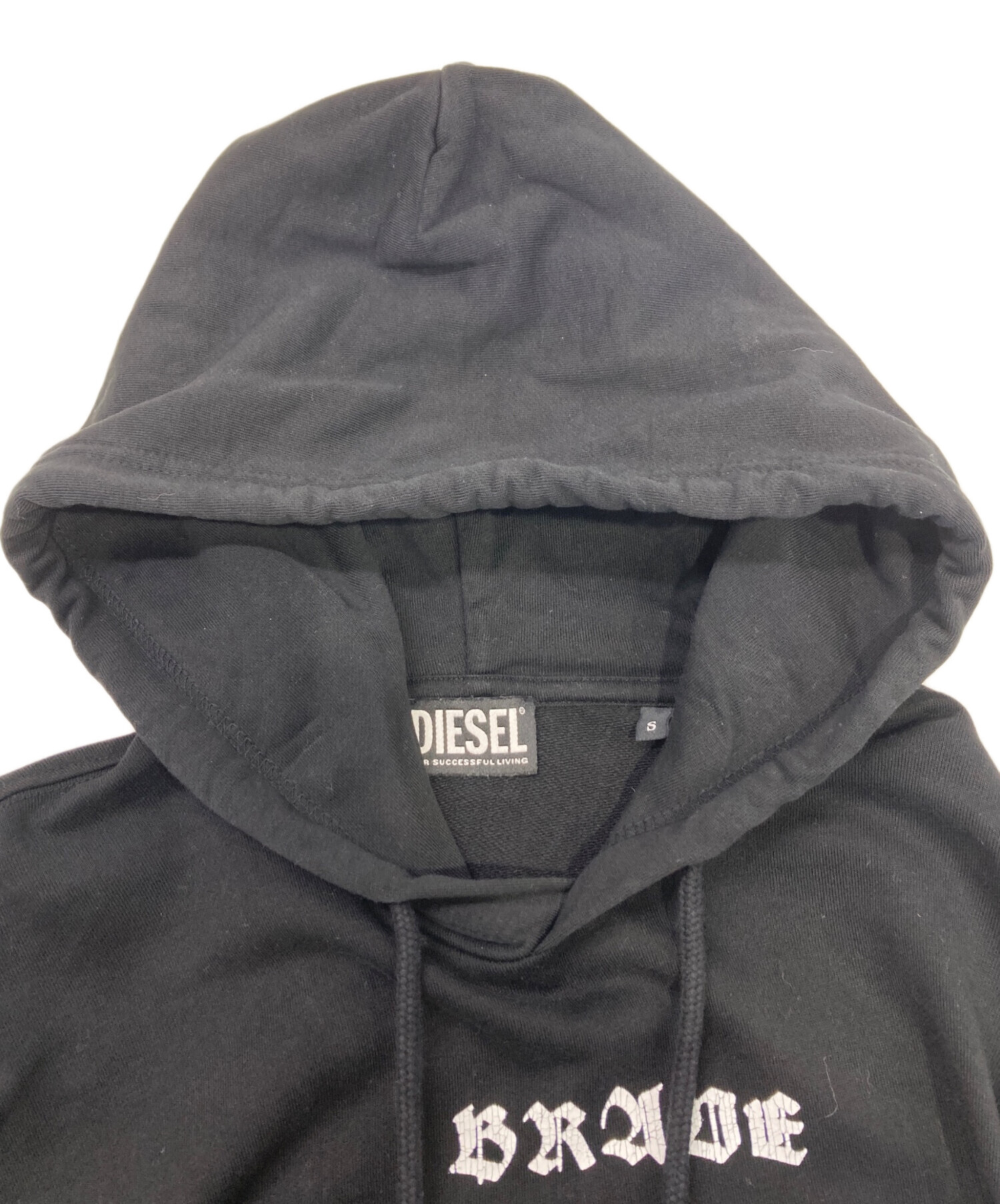 中古・古着通販】DIESEL (ディーゼル) パーカー ブラック サイズ:S