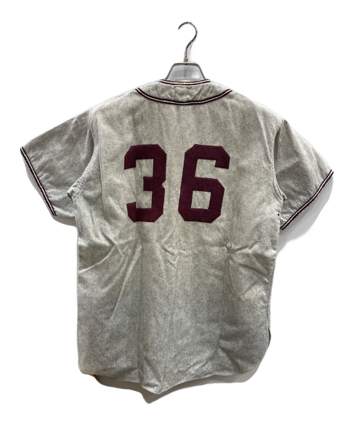 中古美品　ローリングス　ベースボールシャツ 中古・古着通販】Rawlings (ローリングス) ベースボールシャツ グレー