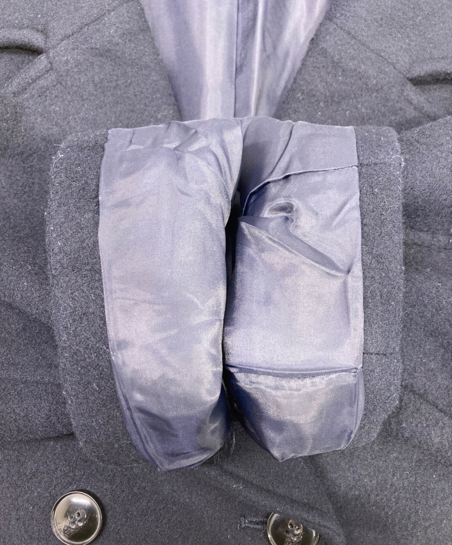 中古・古着通販】Loungedress (ラウンジドレス) Pコート ネイビー