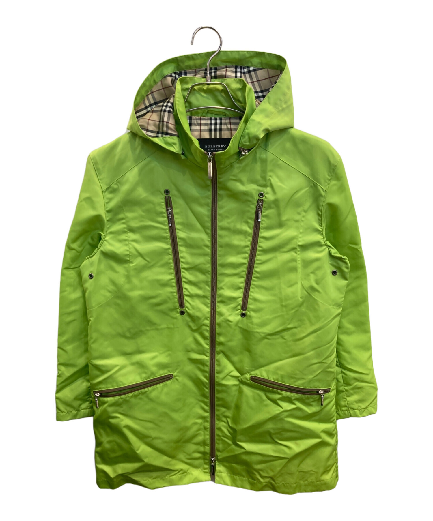 BURBERRY BLACK LABEL ジャケットオリーブグリーン サイズ3 中古・古着通販】BURBERRY BLACK LABEL (バーバリーブラックレーベル
