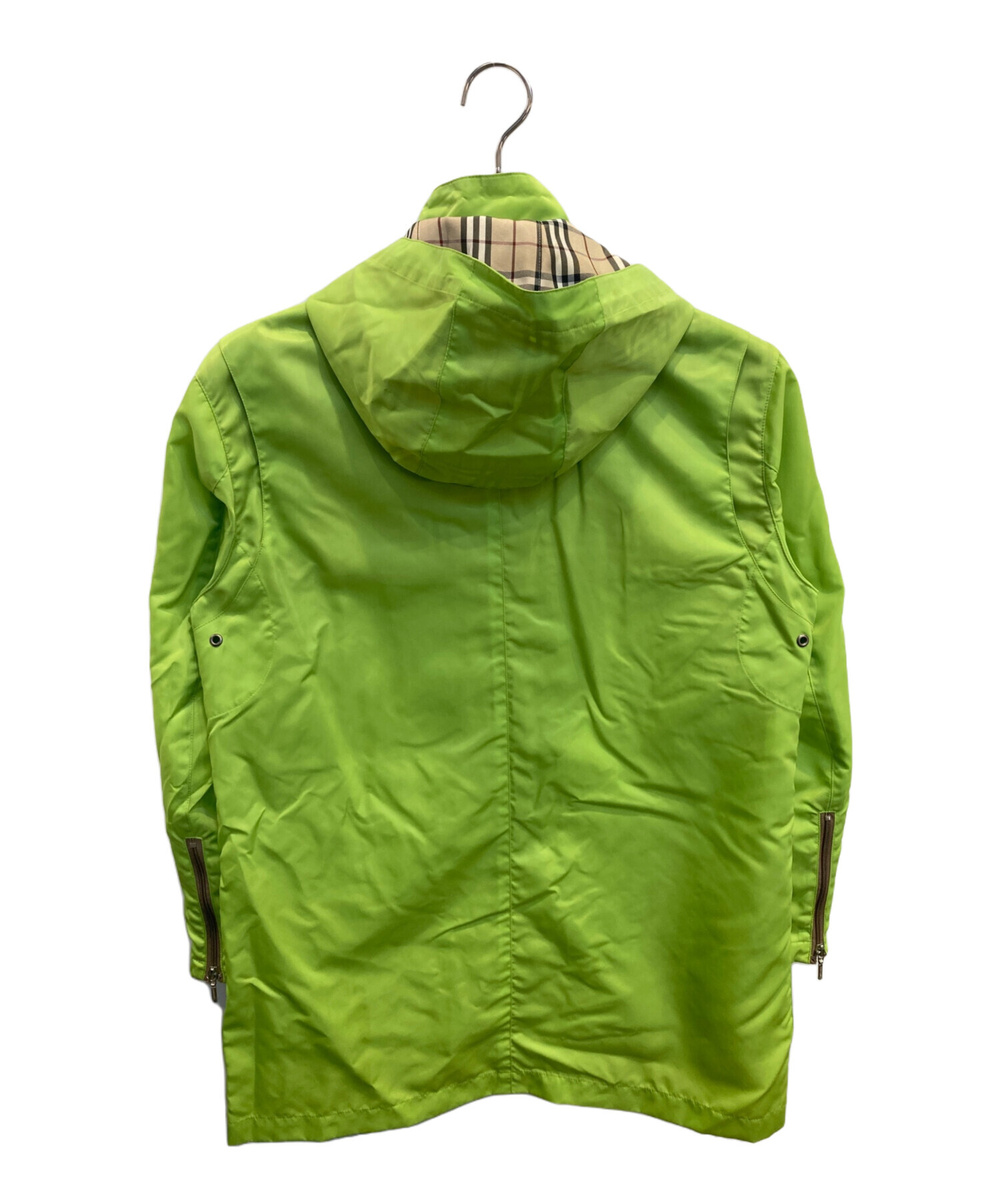BURBERRY グリーン ナイロンジャケット 52 中古・古着通販】BURBERRY BLACK LABEL (バーバリーブラックレーベル