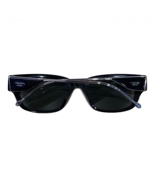 中古・古着通販】DIESEL (ディーゼル) スクエアサングラス ブラック