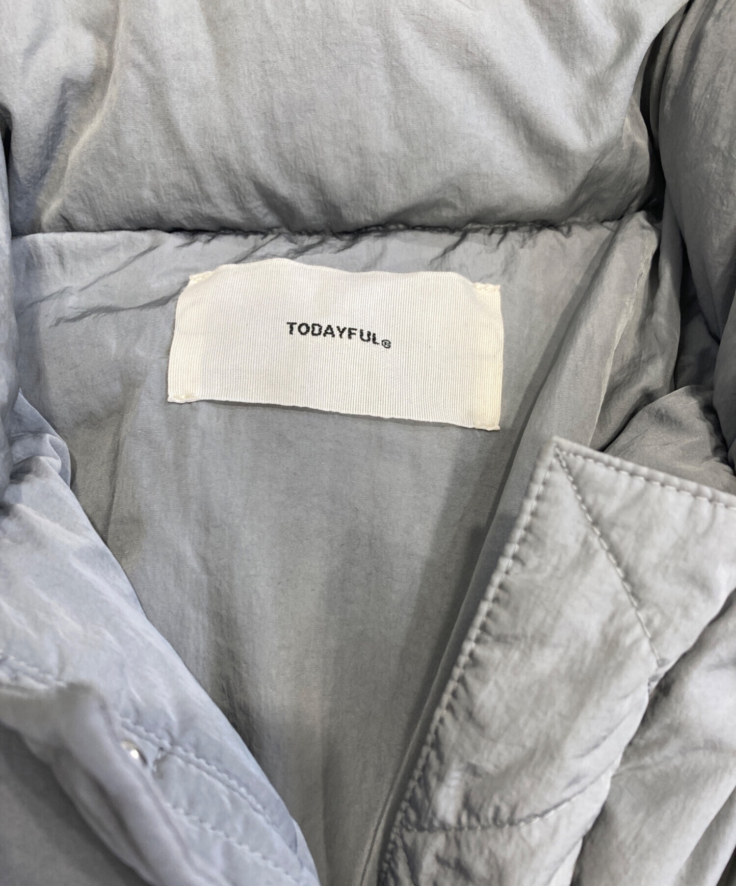 中古・古着通販】TODAYFUL (トゥデイフル) ダウンジャケット グレー