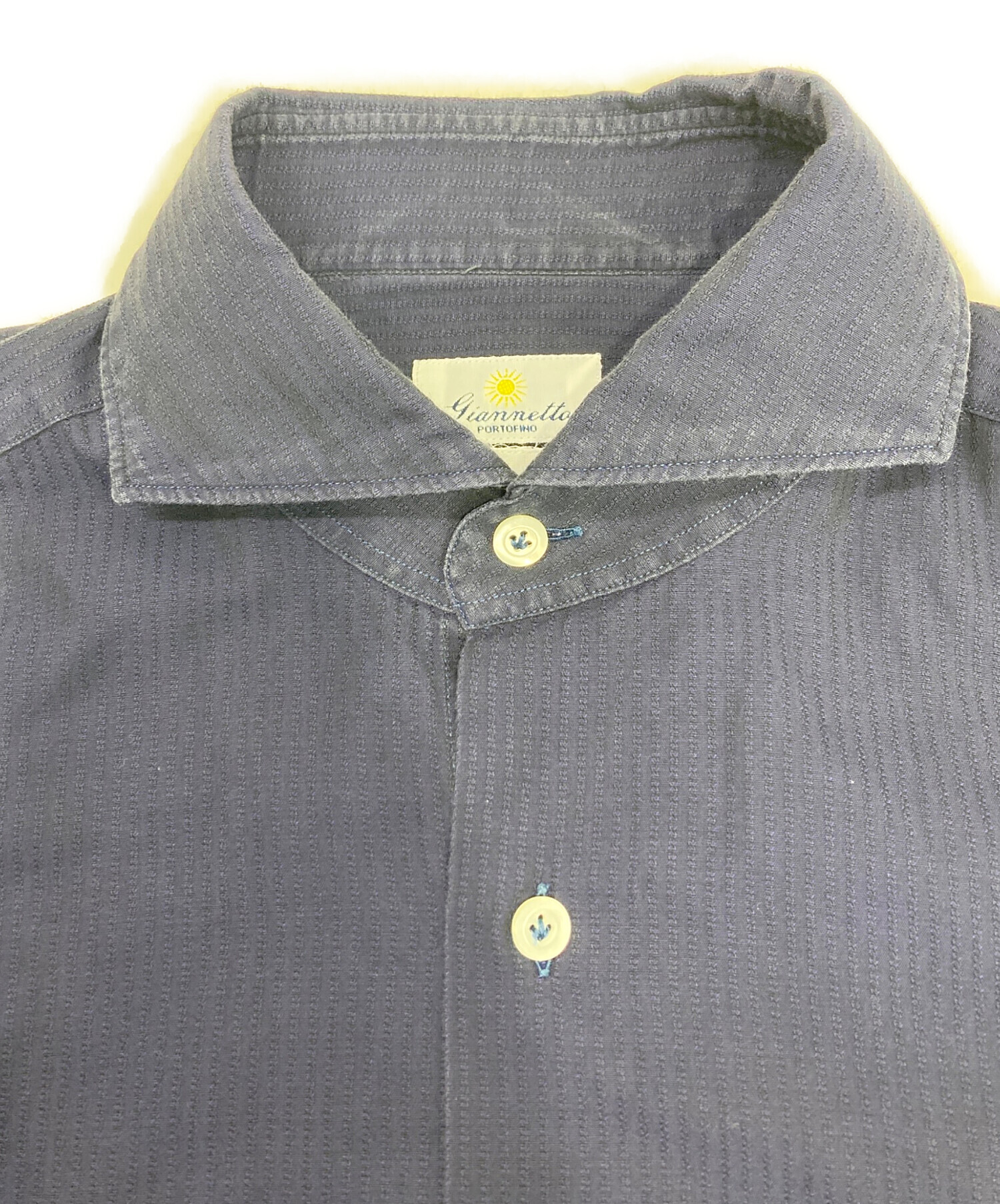 中古・古着通販】giannetto (ジャンネット) ホリゾンタルカラーシャツ