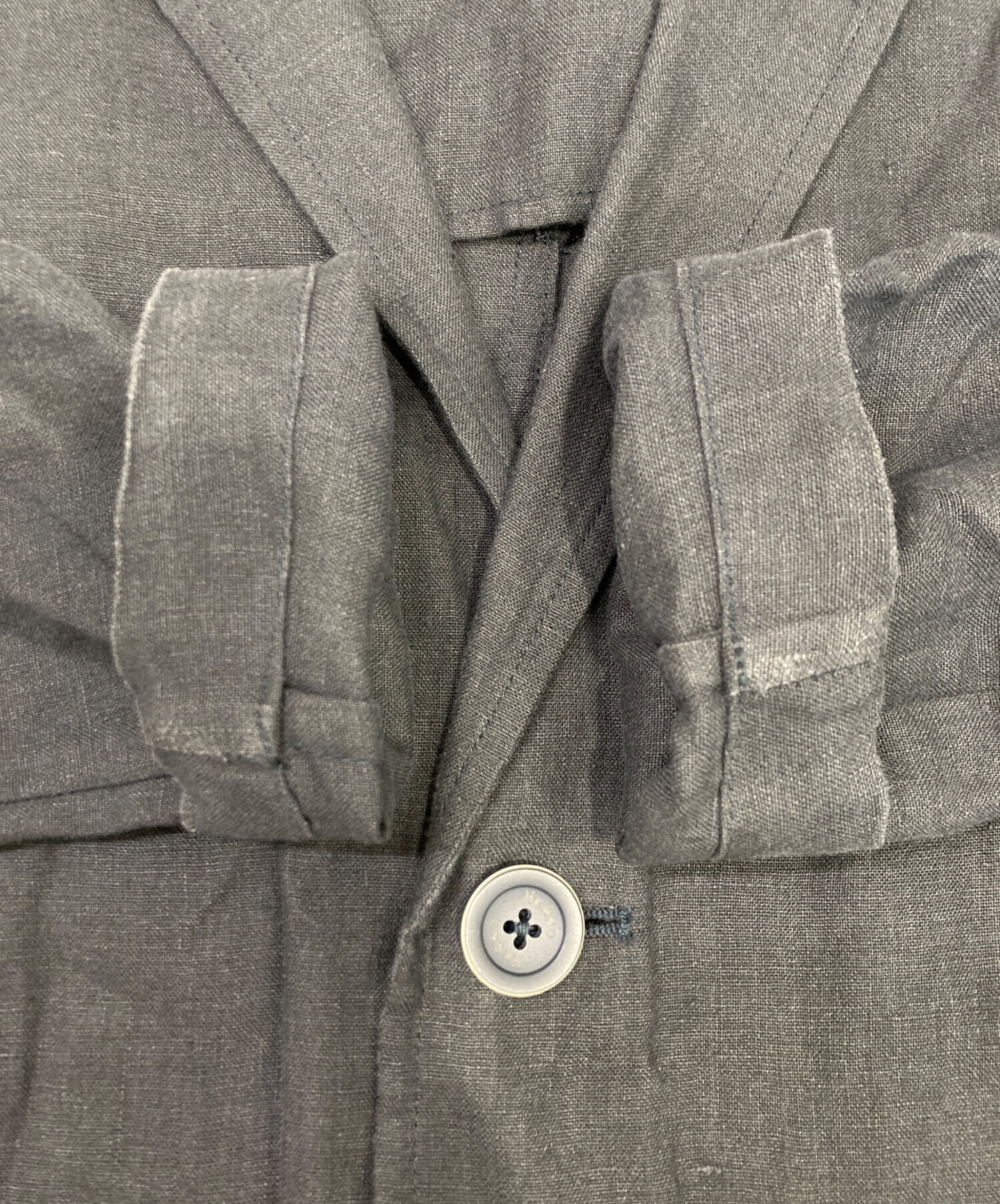 中古・古着通販】HERNO (ヘルノ) リネンジャケット グレー サイズ:44