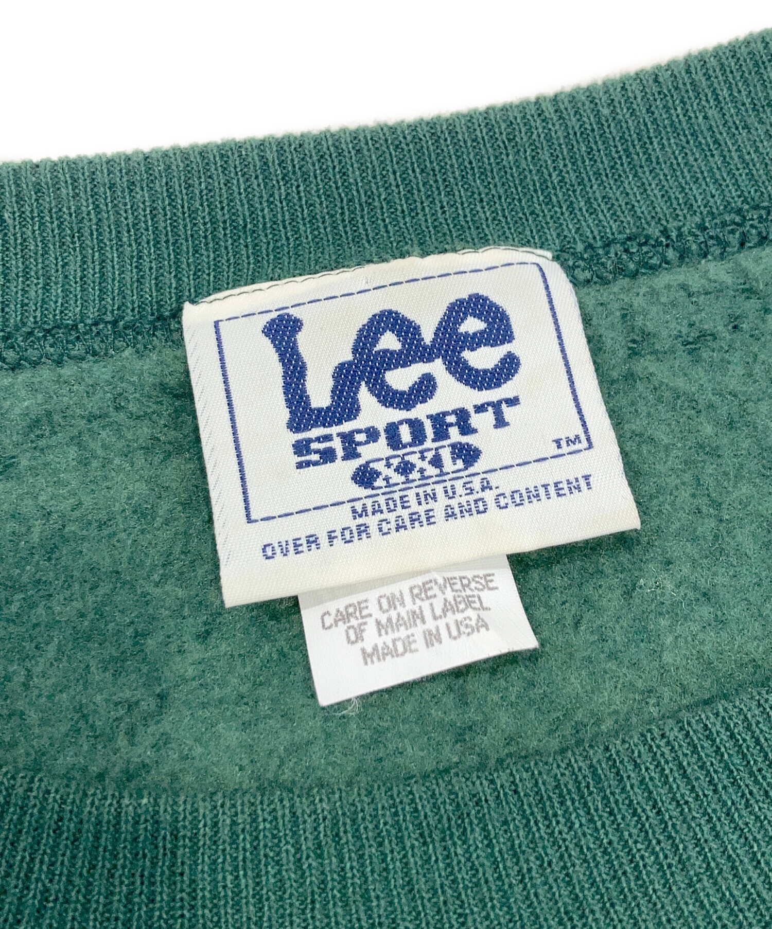 中古・古着通販】LEE (リー) スウェット グリーン サイズ:XXL