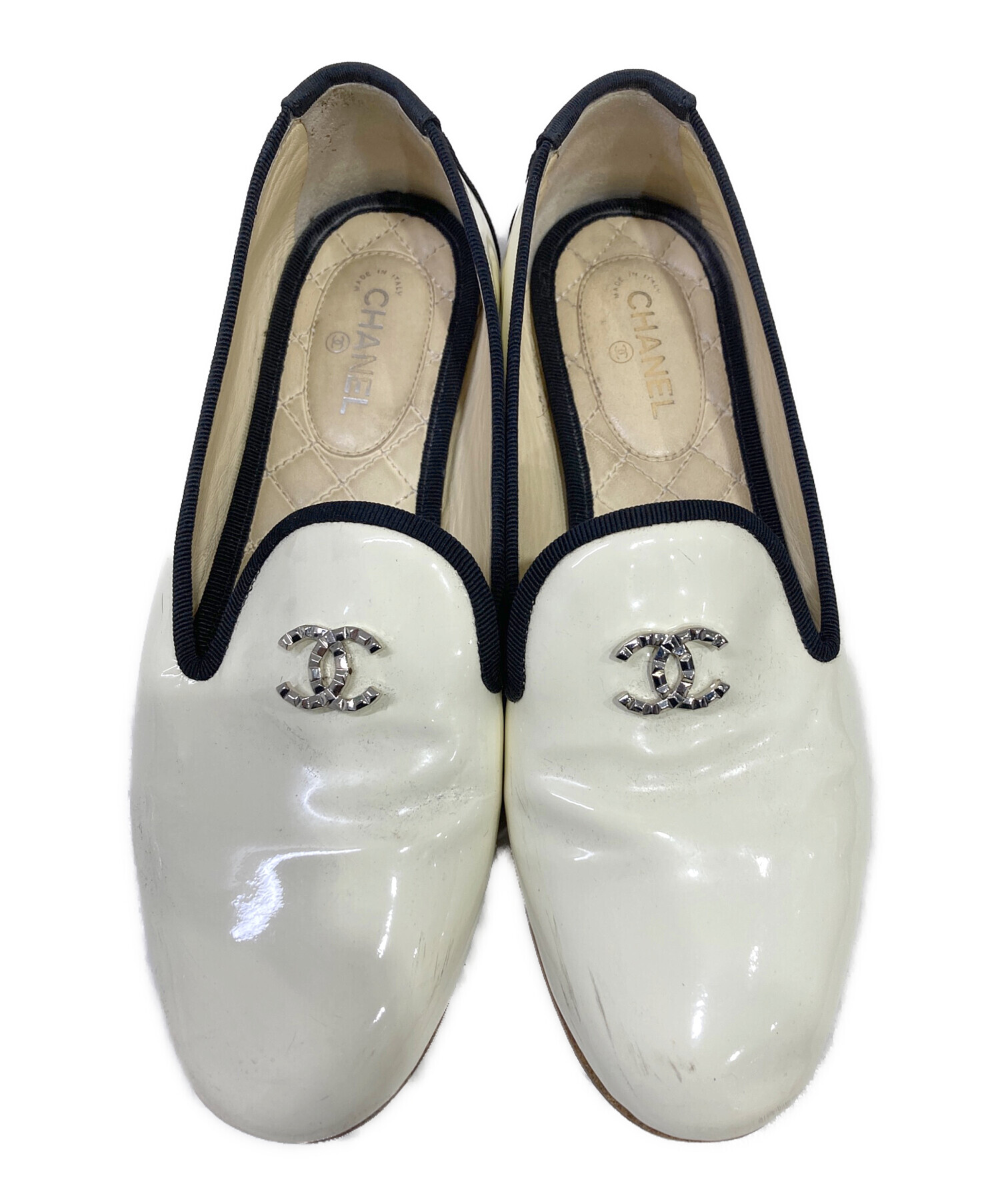 中古・古着通販】CHANEL (シャネル) フラットシューズ アイボリー