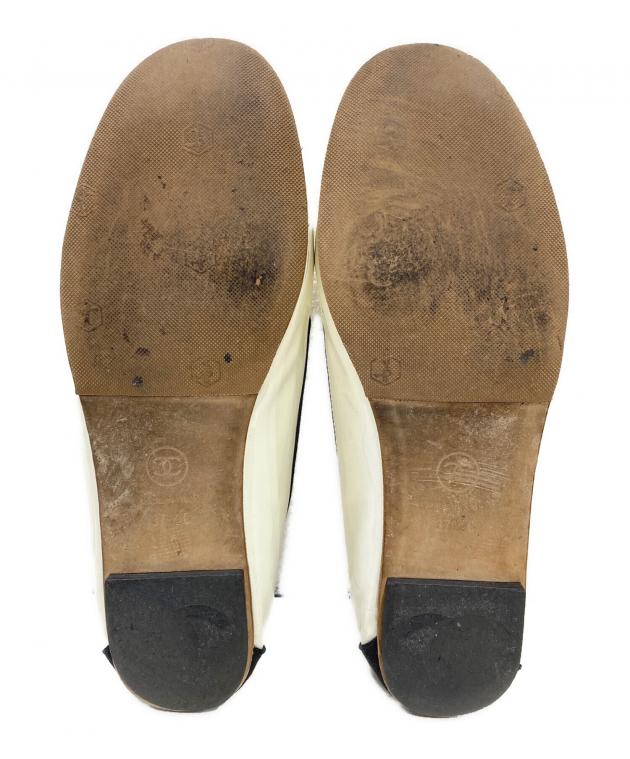 中古・古着通販】CHANEL (シャネル) フラットシューズ アイボリー