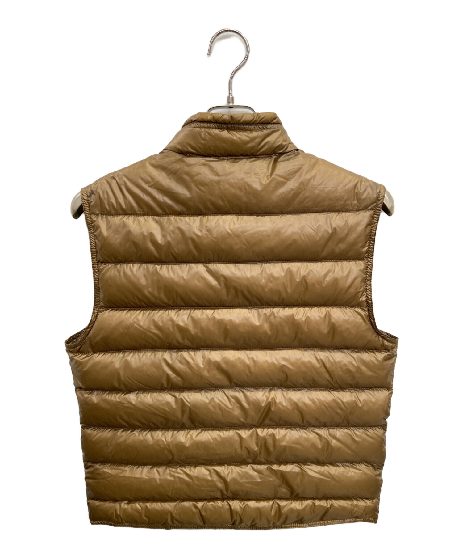 MONCLER ベージュ ダウンベスト 中古・古着通販】MONCLER (モンクレール) ダウンベスト ベージュ