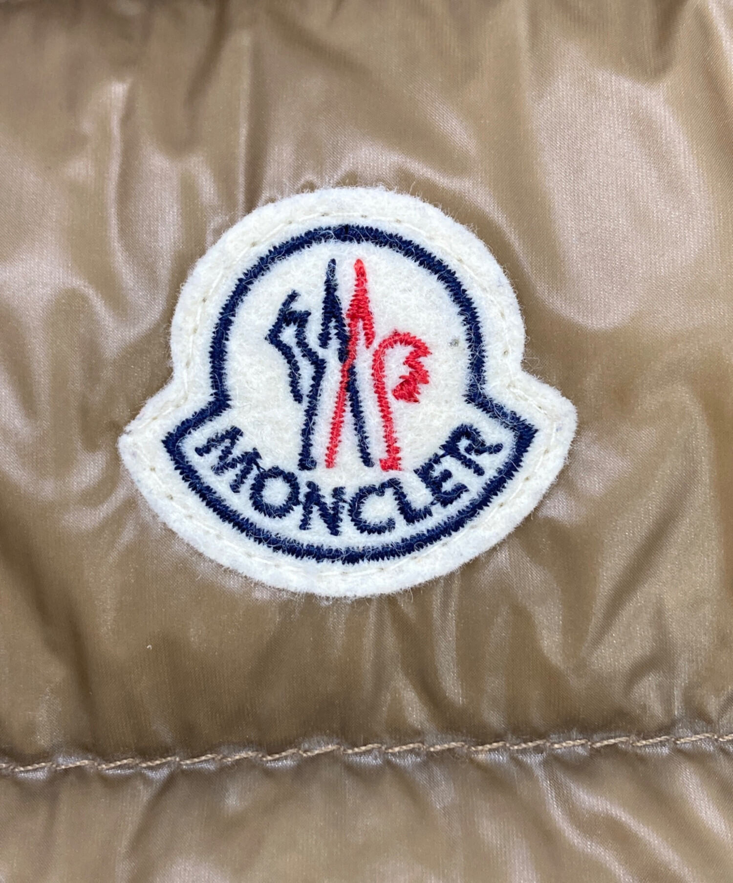 中古・古着通販】MONCLER (モンクレール) ダウンベスト ベージュ