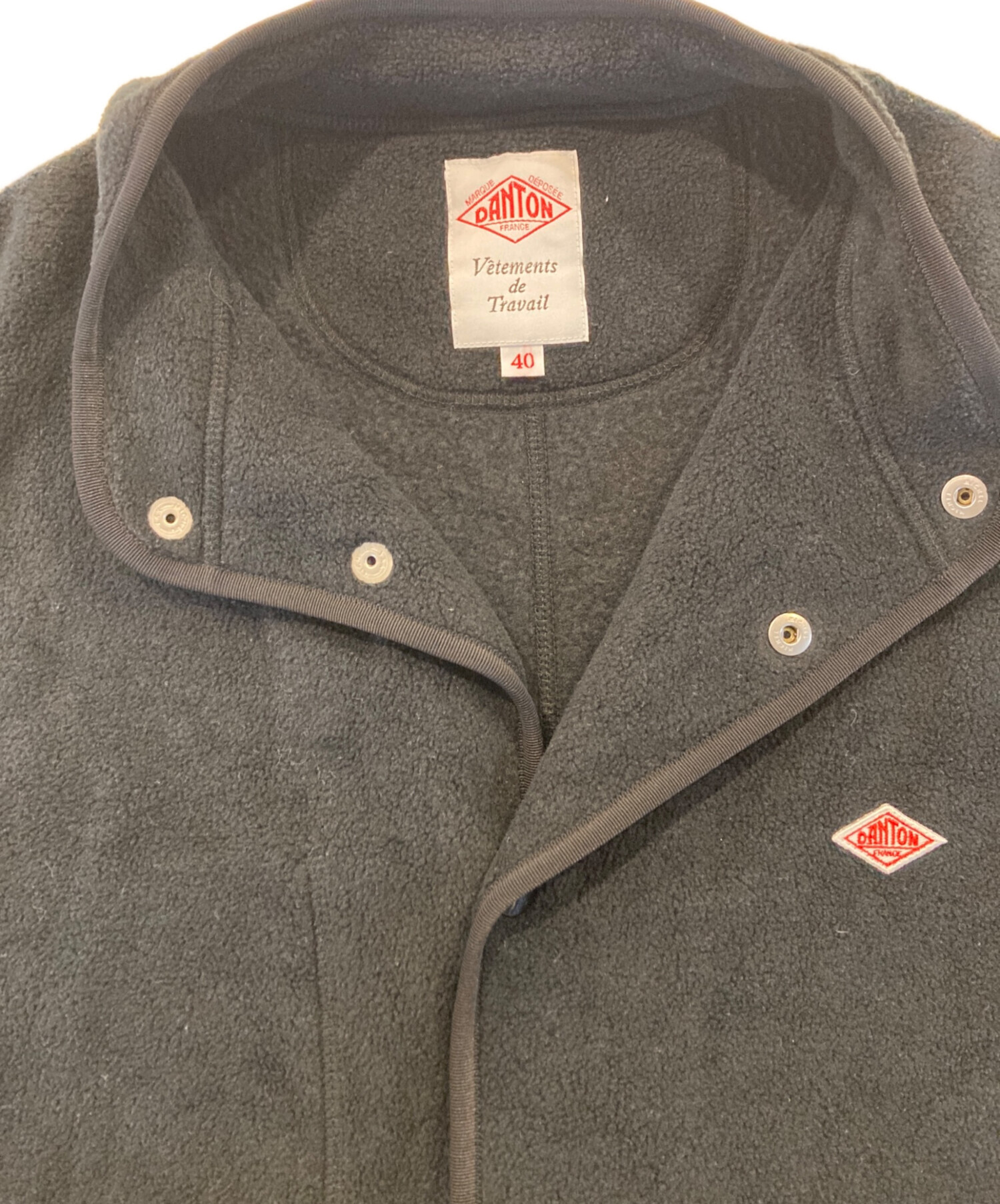 中古・古着通販】DANTON (ダントン) フリースベスト ブラック サイズ