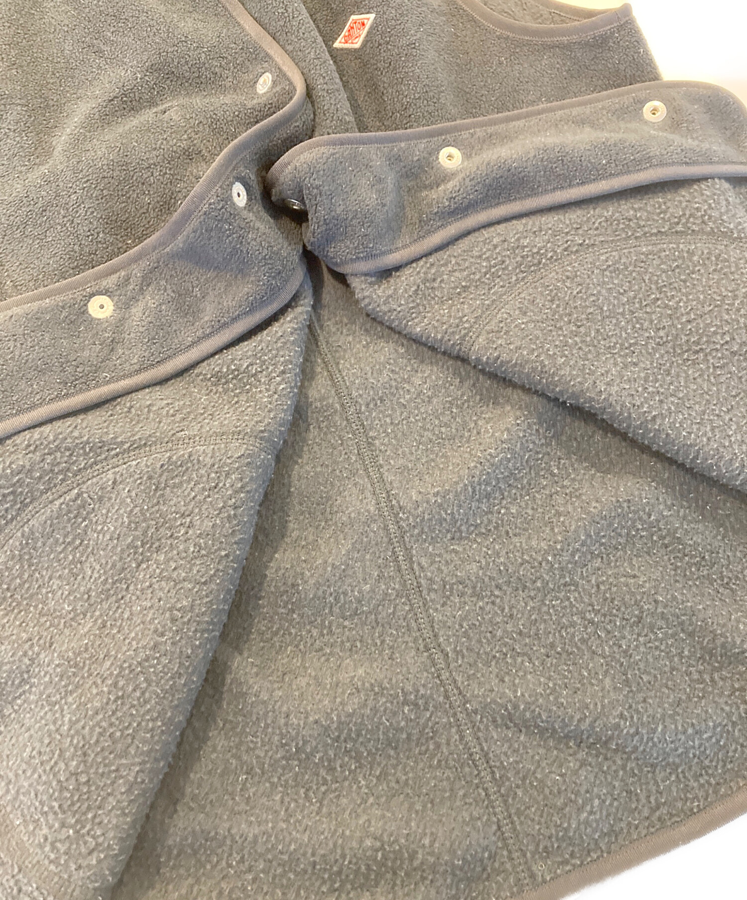 中古・古着通販】DANTON (ダントン) フリースベスト ブラック サイズ 中古・古着通販】DANTON (ダントン) フリースベスト ブラック サイズ