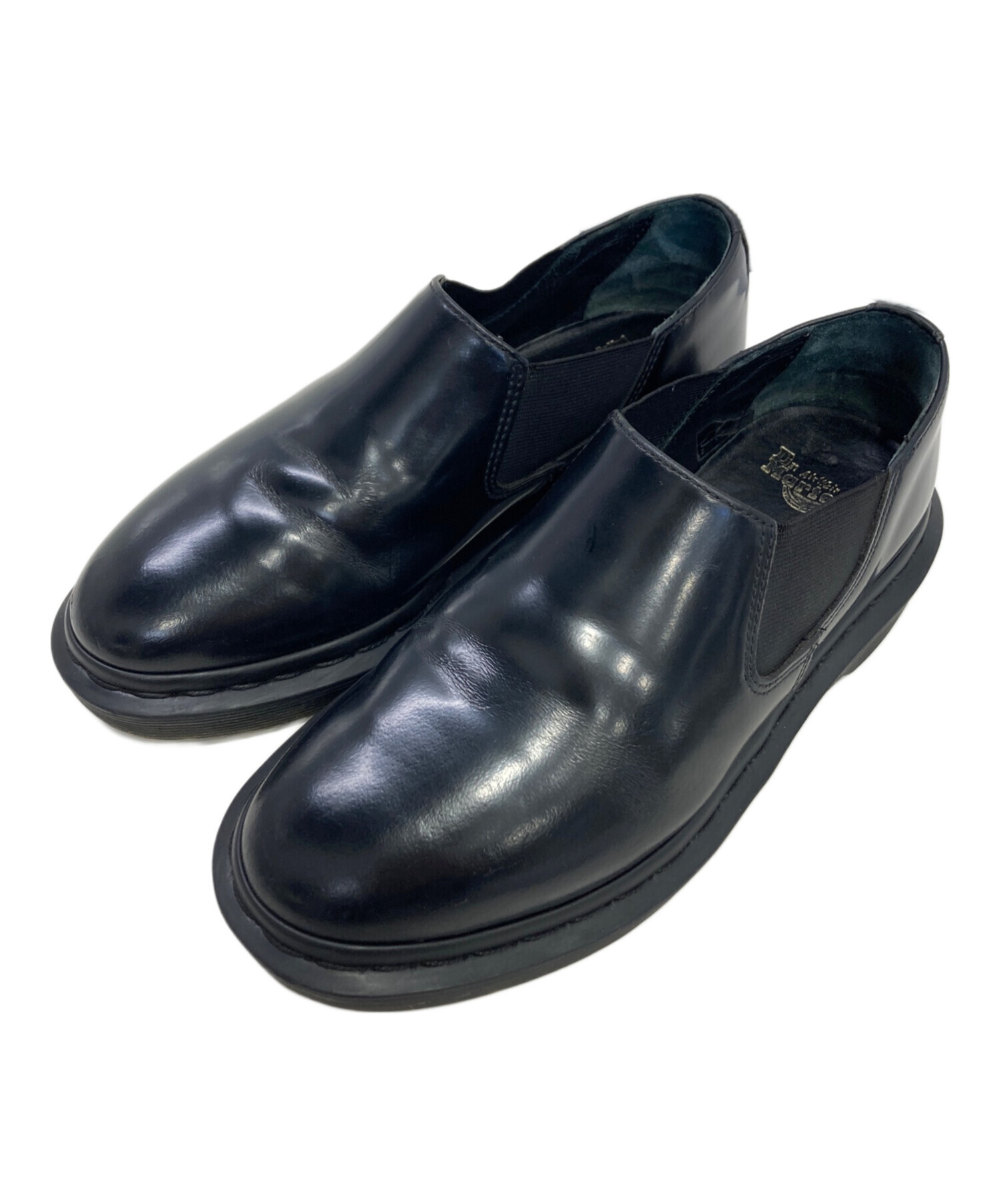 青*ゴ様 Dr. Martens ブラックレザー ドレスシューズ 青*ゴ様 Dr. Martens ブラックレザー ドレスシューズ