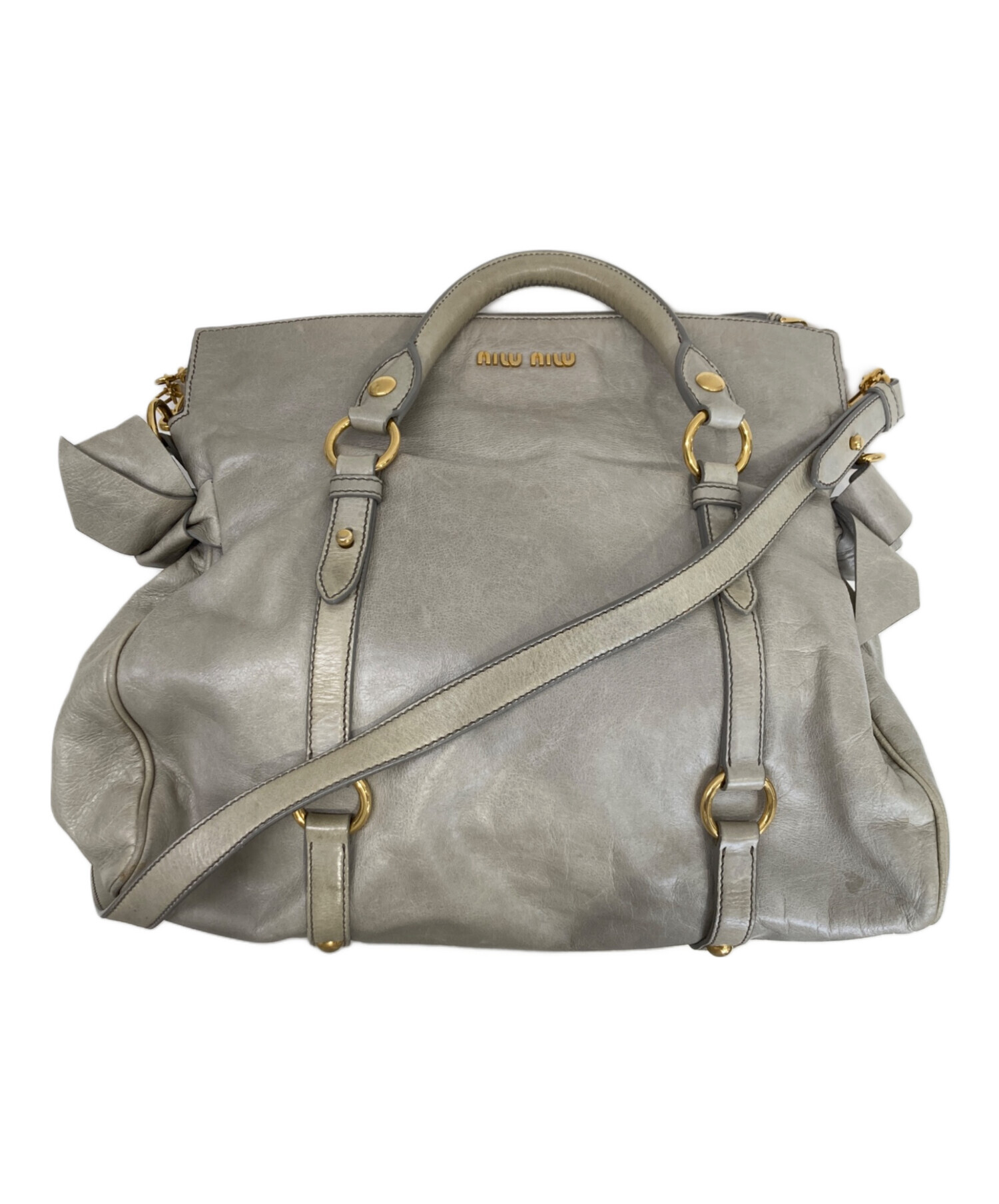 中古・古着通販】MIU MIU (ミュウミュウ) サイドリボンヴィッテロ2WAY