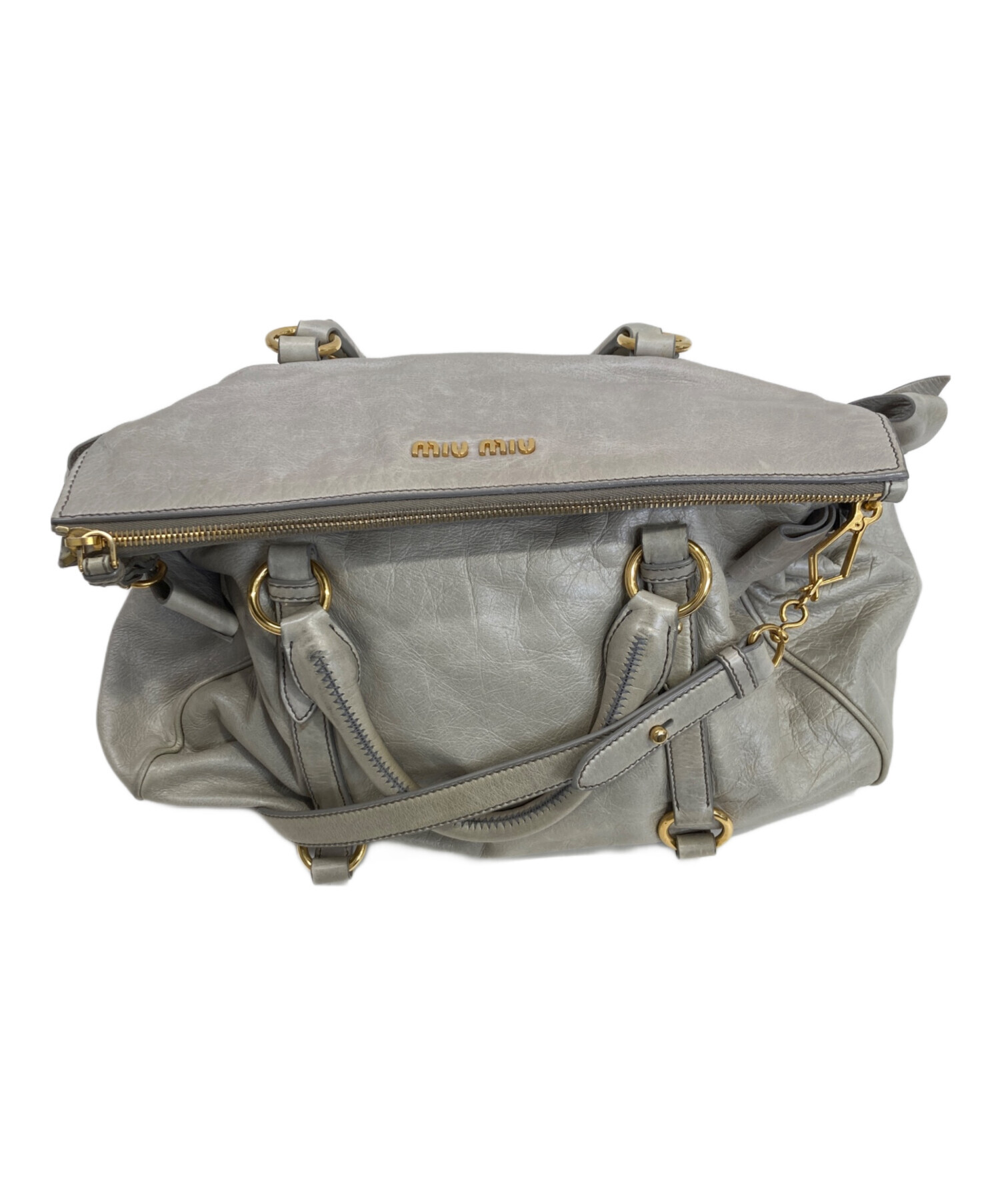 中古・古着通販】MIU MIU (ミュウミュウ) サイドリボンヴィッテロ2WAY 