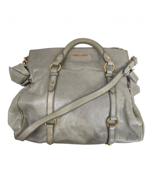 中古・古着通販】MIU MIU (ミュウミュウ) サイドリボンヴィッテロ2WAY