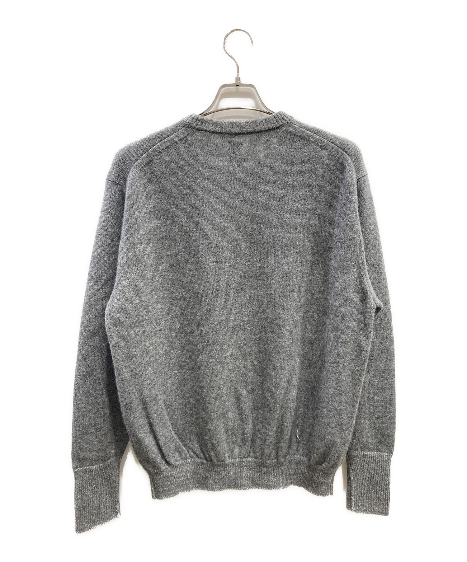 BATONER グレー クルーネックセーター　サイズ2 中古・古着通販】BATONER (バトナ―) 天竺クルーネックニット グレー