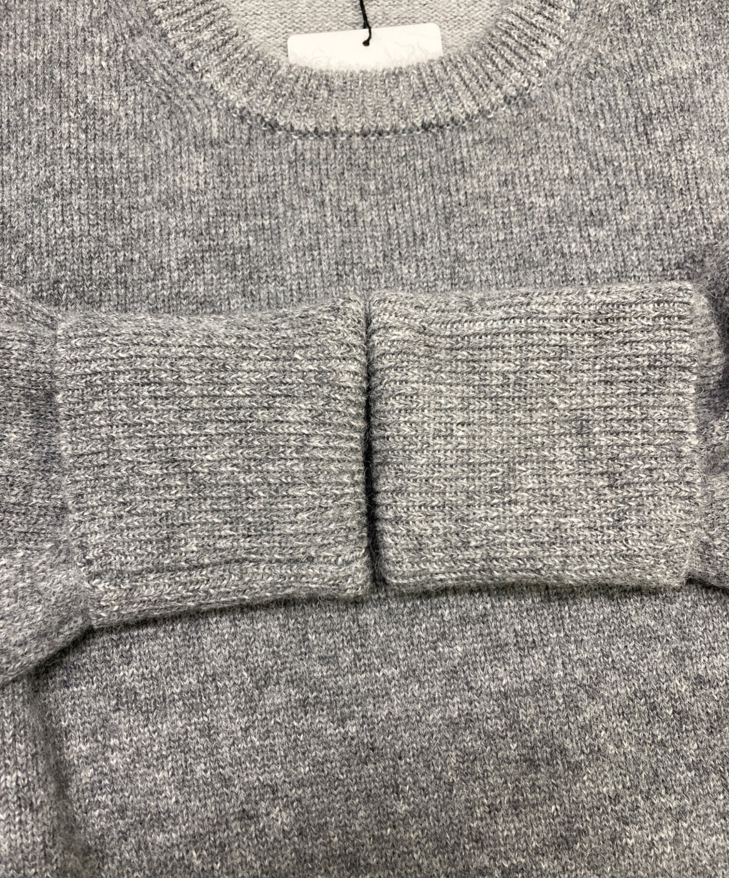 中古・古着通販】BATONER (バトナ―) 天竺クルーネックニット グレー