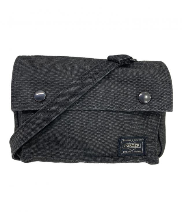 美品　PORTER グレー ショルダーバッグ 中古・古着通販】PORTER (ポーター) ショルダーバッグ グレー