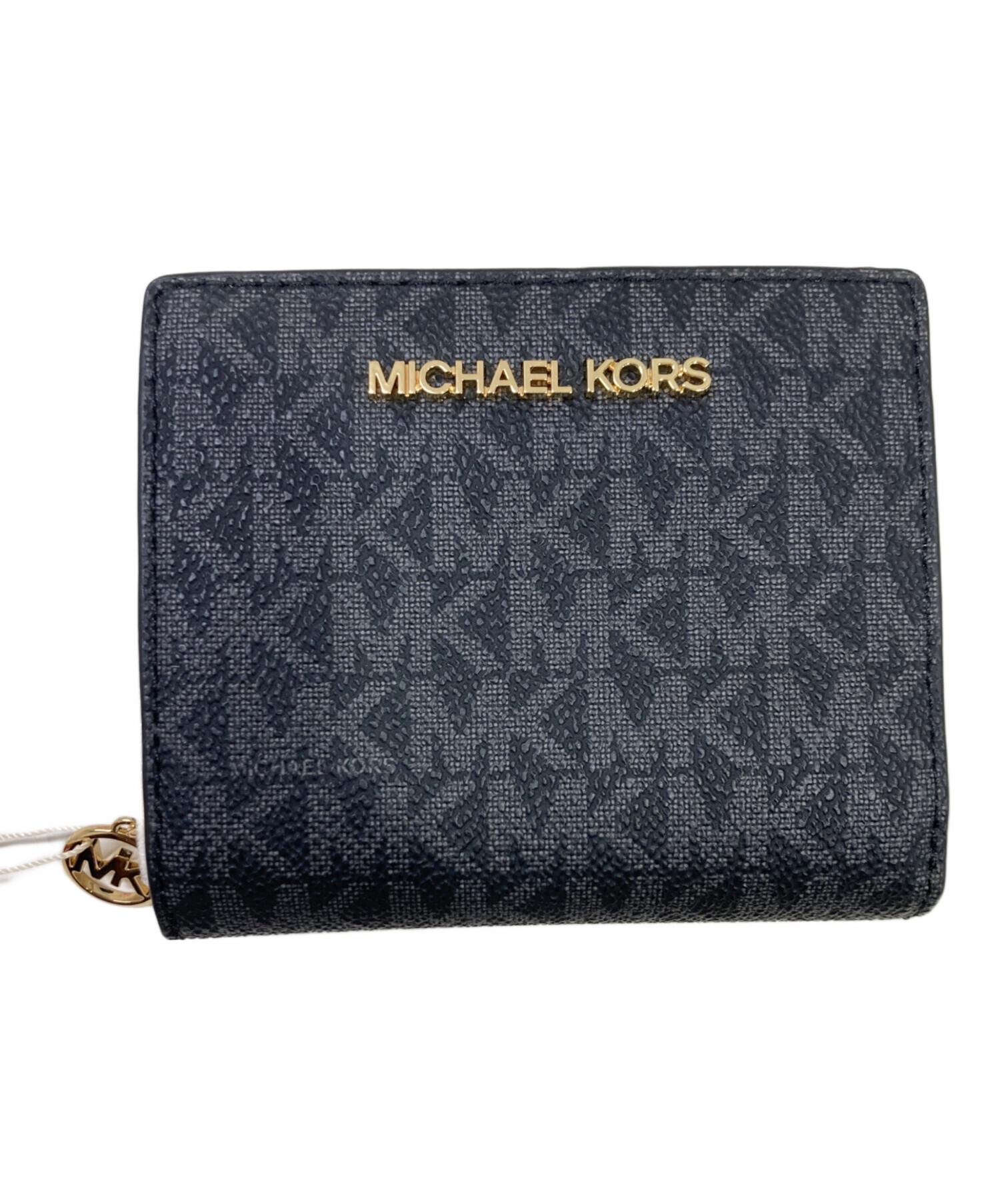 【未使用品】マイケルコース MK CHARM 二つ折り財布 ネイビー 楽天市場】マイケルコース 財布 メンズ 二つ折り モノグラム MICHAEL