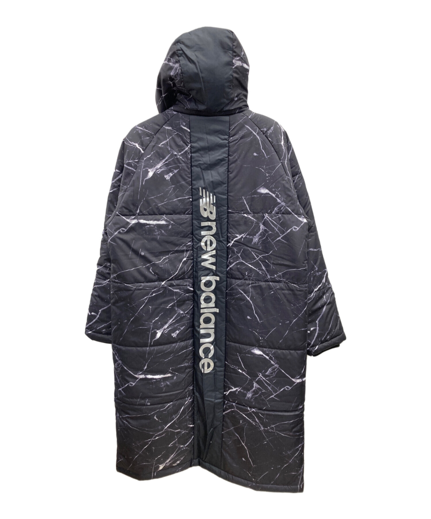 中古・古着通販】NEW BALANCE (ニューバランス) 中綿コート ブラック