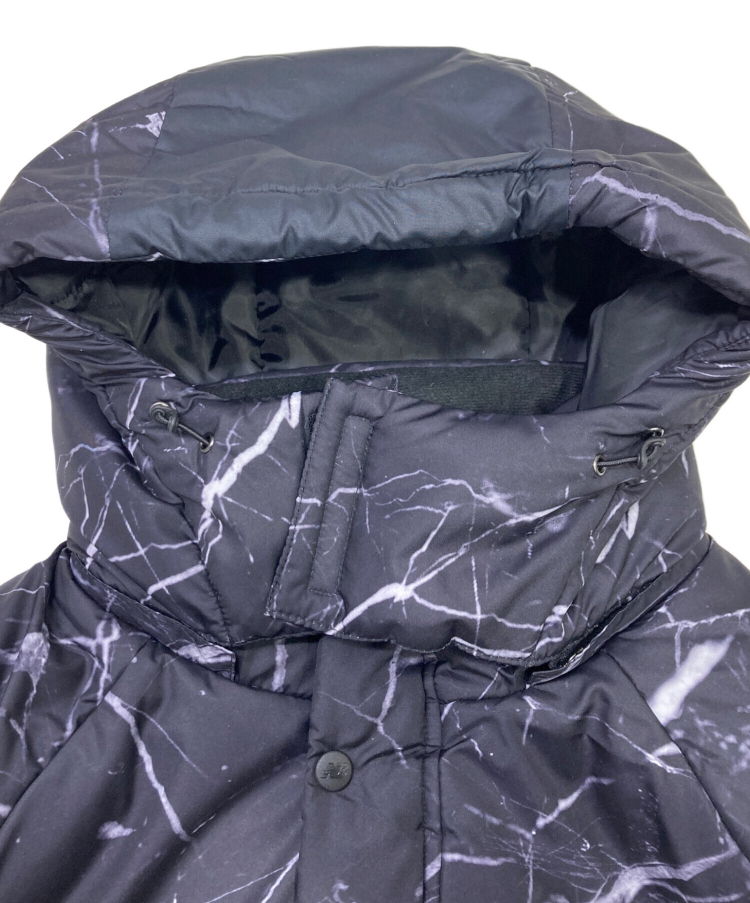 中古・古着通販】NEW BALANCE (ニューバランス) 中綿コート ブラック