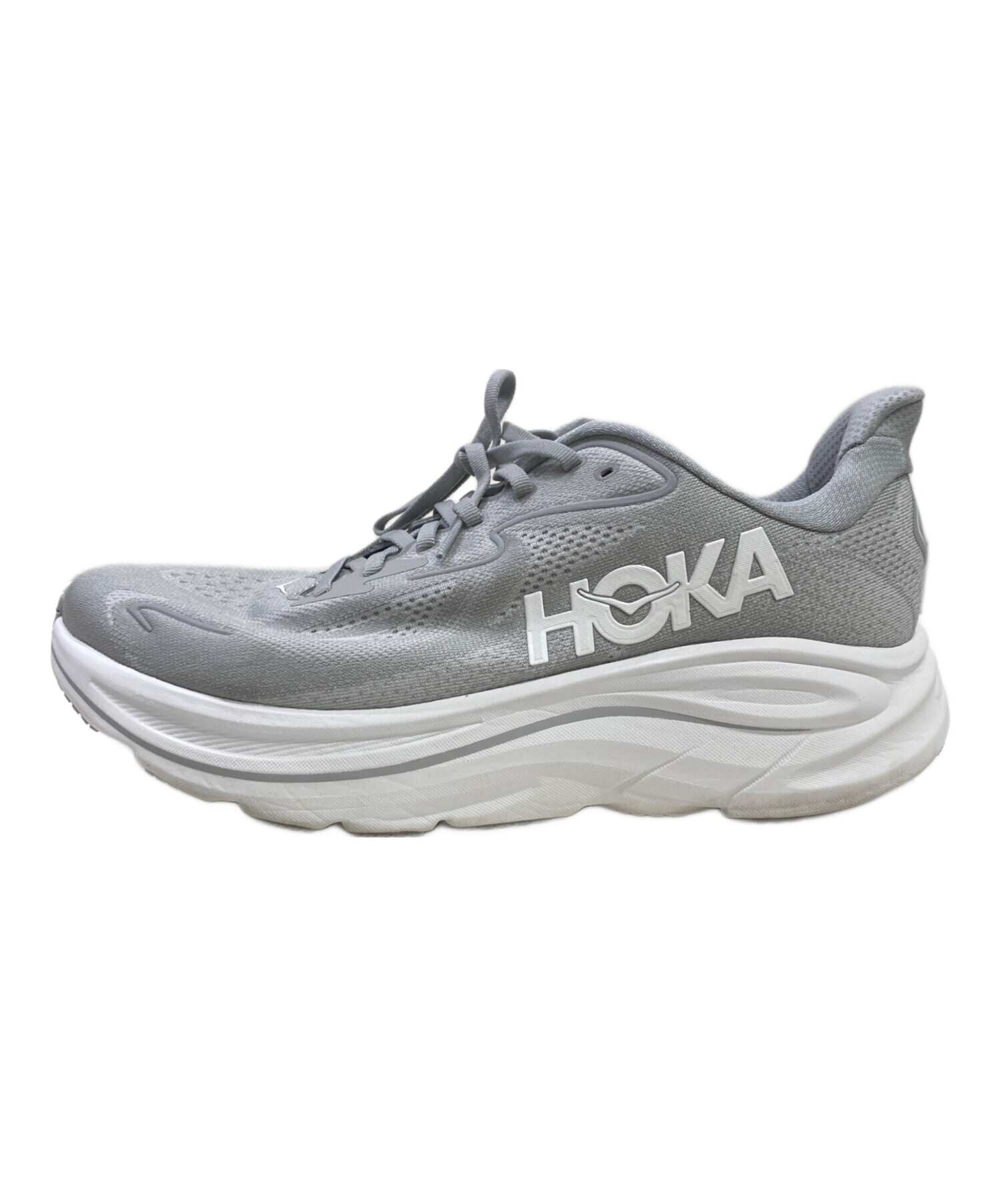 HOKA ONE ONE ホカオネオネ スニーカー 23cm グレー 【古着】【中古】【送料無料】 中古・古着通販】HOKA (ホカ) スニーカー グレー サイズ:28.5
