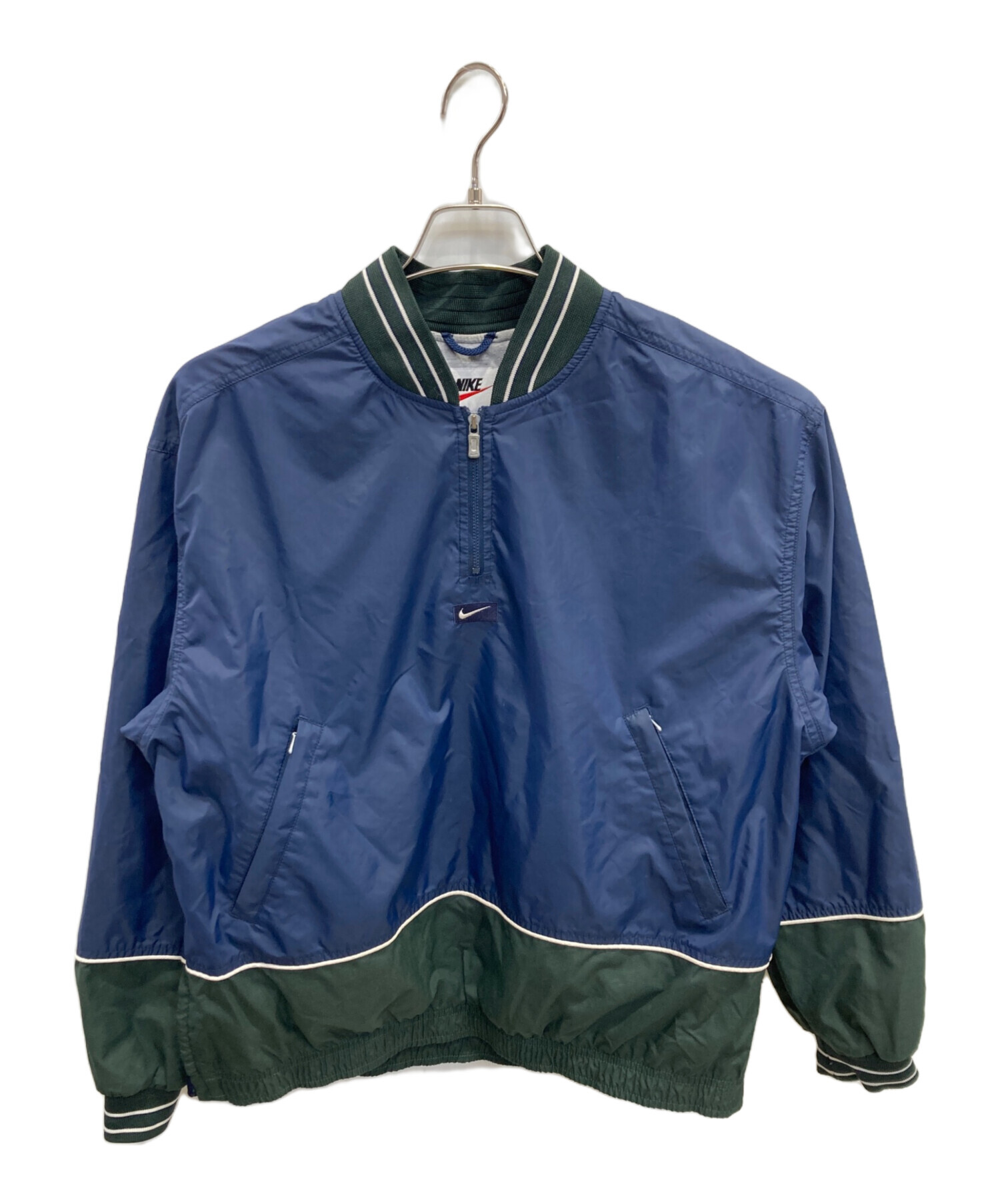 Nike ネイビー ハーフジップジャケット M 中古・古着通販】NIKE (ナイキ) ハーフジップジャケット ネイビー