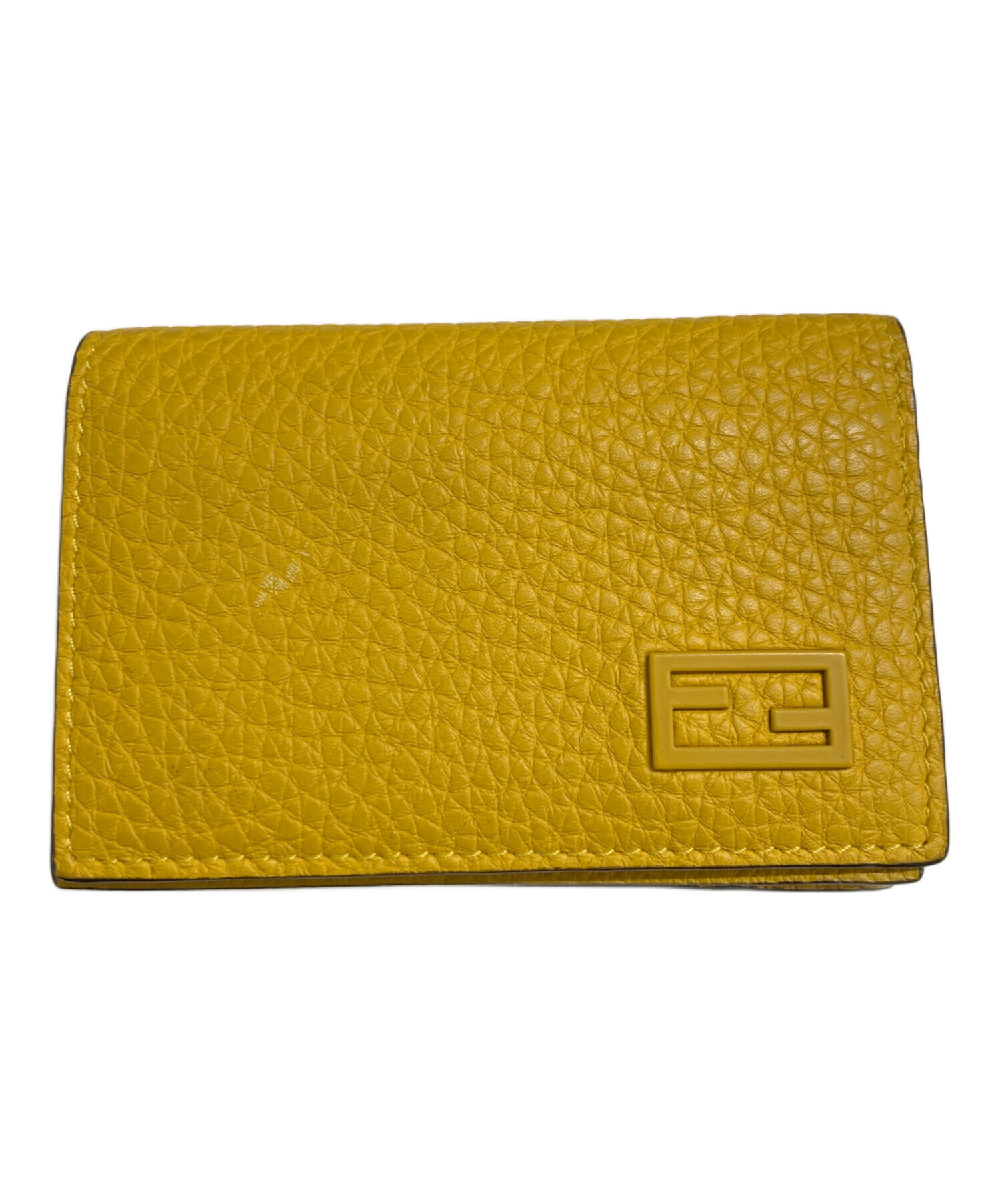 中古・古着通販】FENDI (フェンディ) カードケース イエロー｜ブランド