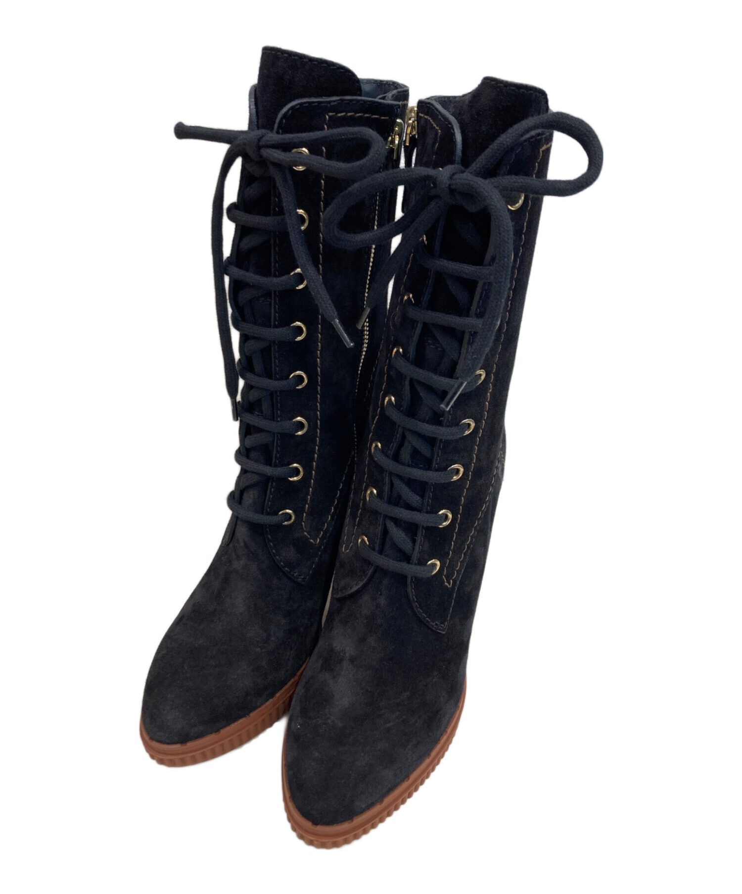 中古・古着通販】TOD'S (トッズ) レースアップサイドジップロング