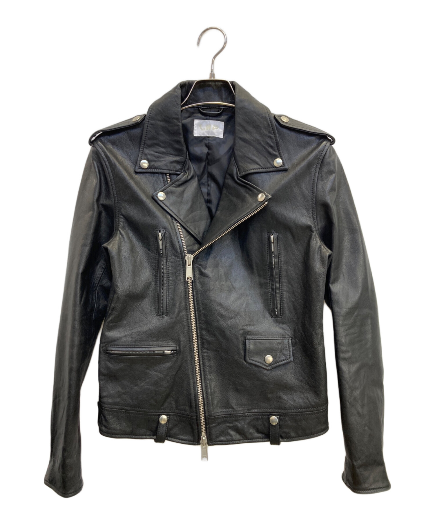 【羊革】 LHP　エルエイチピー　ダブルライダース　ブラック　Sサイズ 中古・古着通販】LHP (エルエイチピー) ダブルライダースジャケット