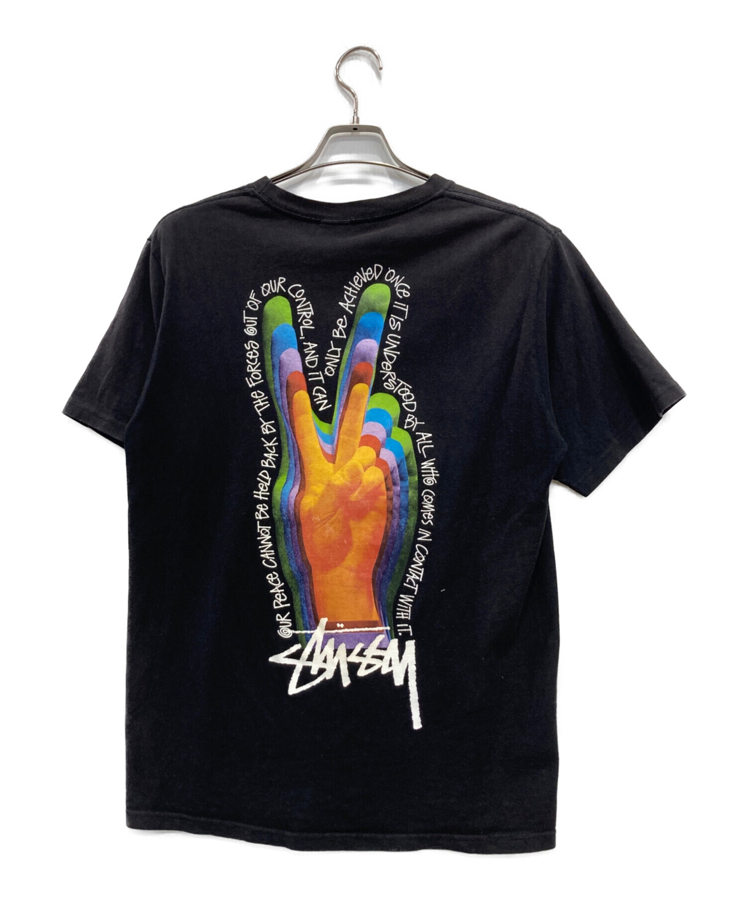 SKOLOCT アート　2017 年作品ステュシー大阪 中古・古着通販】stussy (ステューシー) プリントTシャツ ブラック