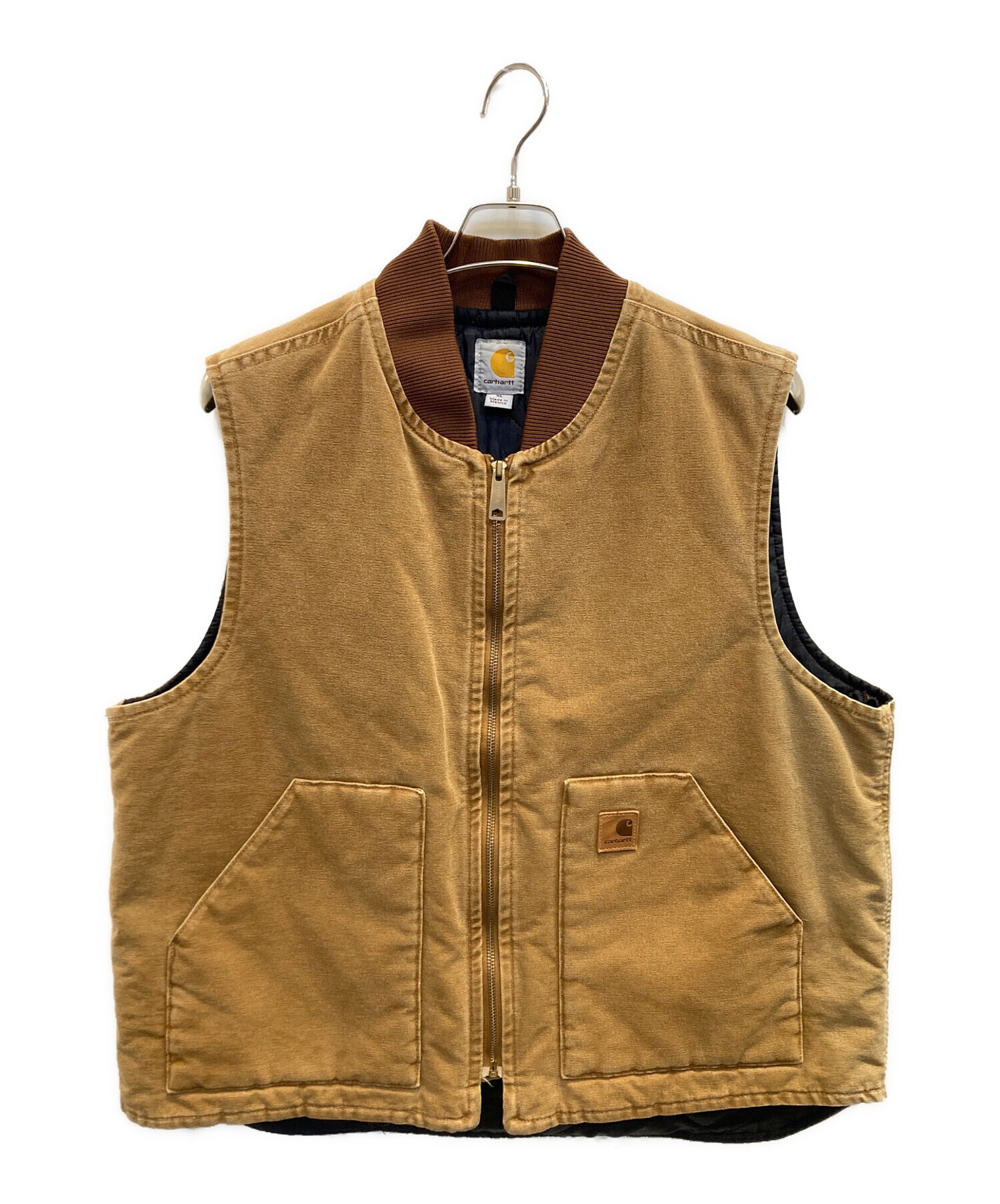 中古・古着通販】CarHartt (カーハート) DUCK VEST ベージュ サイズ:XL 