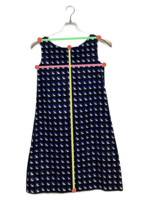 中古・古着通販】PRADA (プラダ) ノースリーブワンピース ブラック