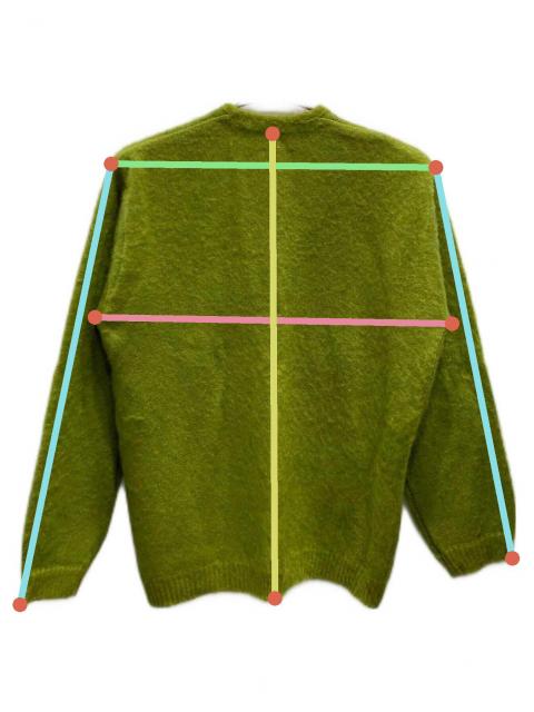 レトロスタイル 緑色ファン 中古・古着通販】TOWN CRAFT (タウンクラフト) シャギーカラー