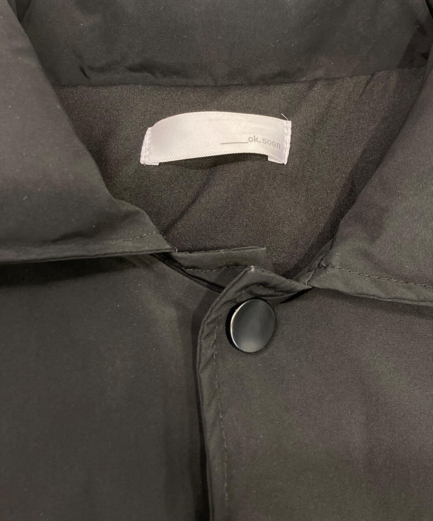 中古・古着通販】ok.soon (オクスン) oversize coach jacket ブラック