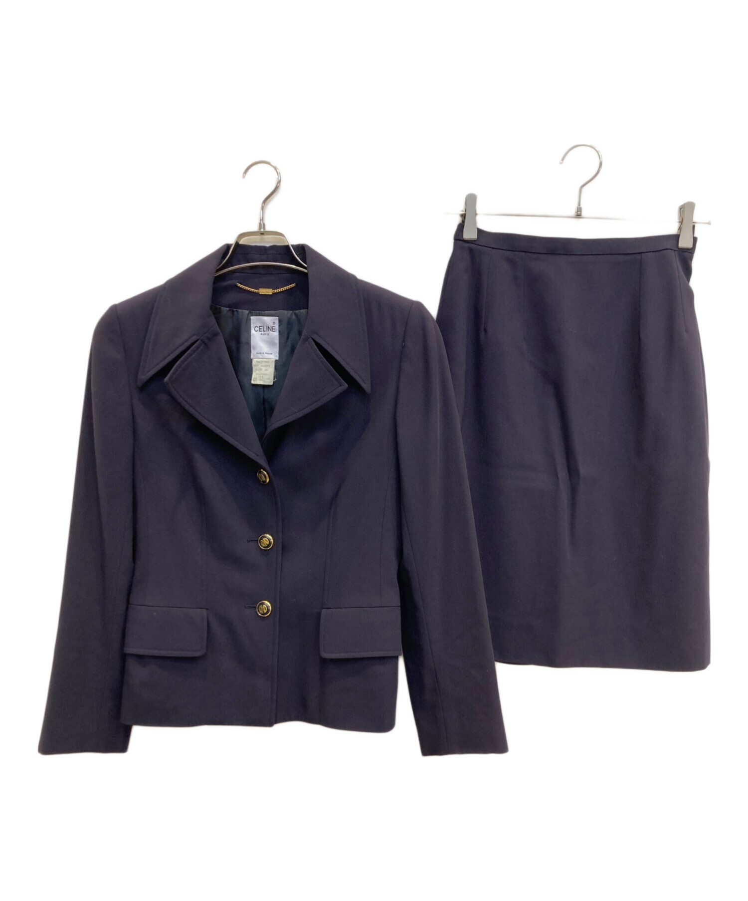 中古・古着通販】CELINE (セリーヌ) セットアップスーツ ネイビー