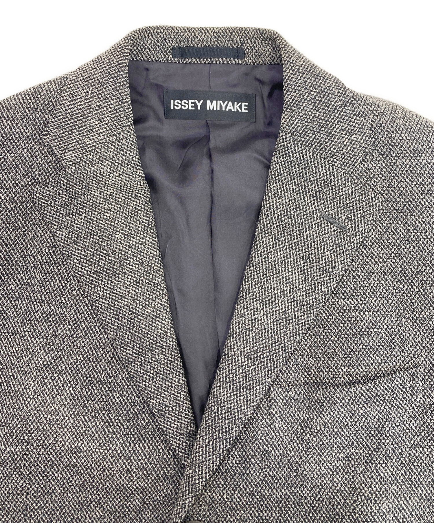 中古・古着通販】ISSEY MIYAKE (イッセイミヤケ) ツイードテーラード
