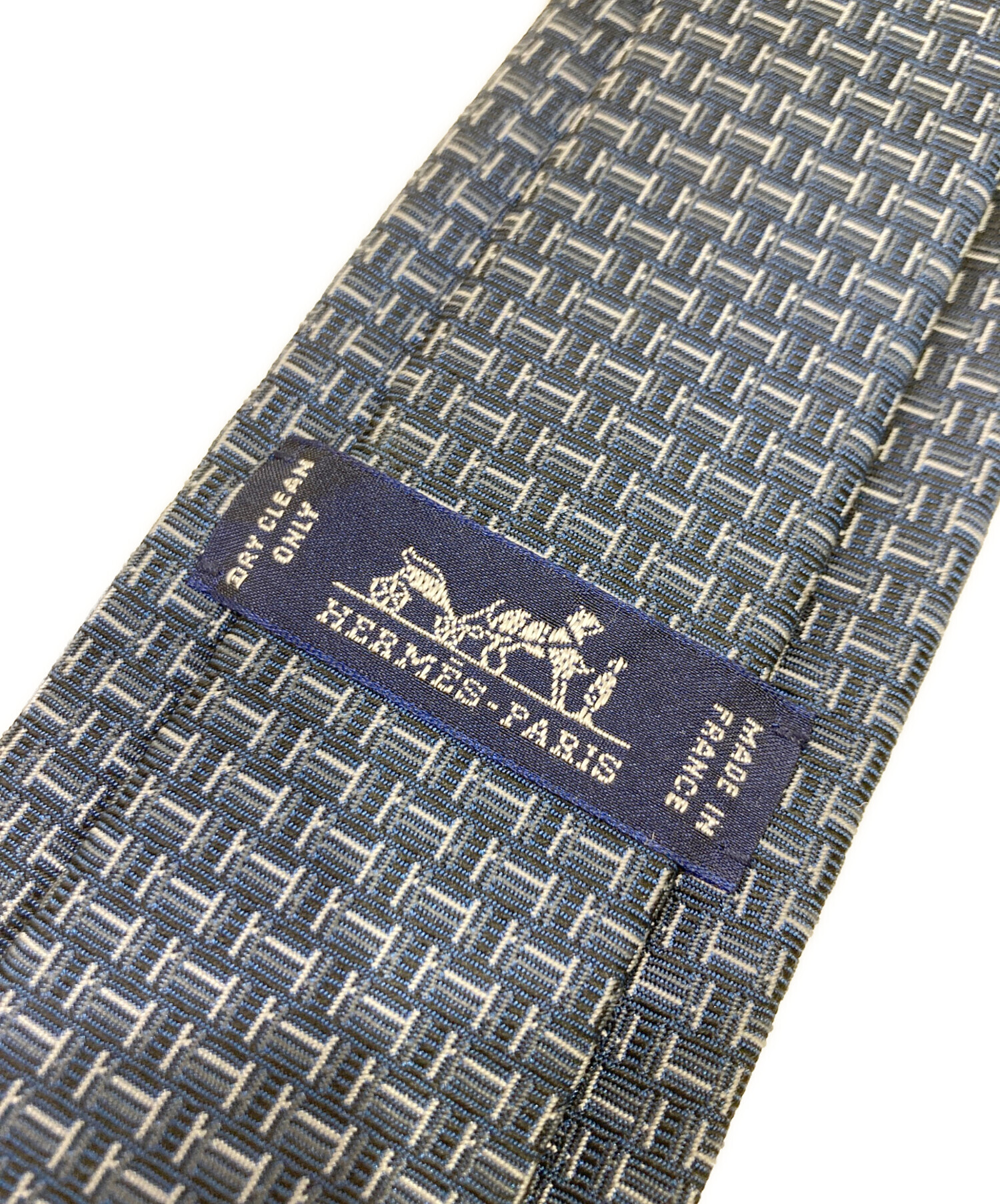 中古・古着通販】HERMES (エルメス) ネクタイ ネイビー サイズ:不明