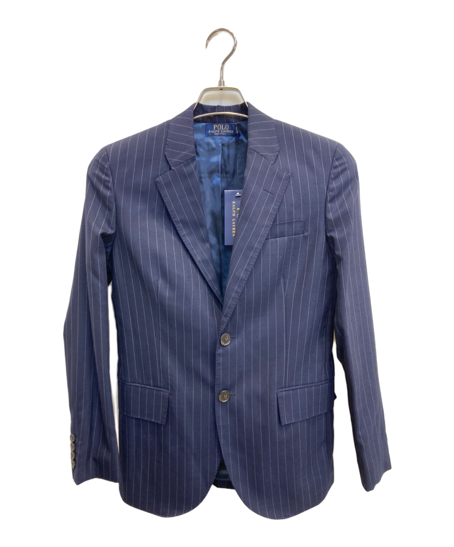 希少 イギリス製 ポロラルフローレン スーツ セットアップ ネイビー Sサイズ 中古・古着通販】POLO RALPH LAUREN (ポロ・ラルフローレン