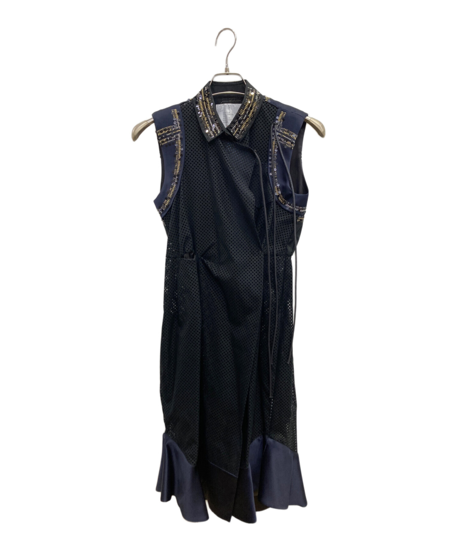 中古・古着通販】sacai (サカイ) メッシュノースリーブワンピース