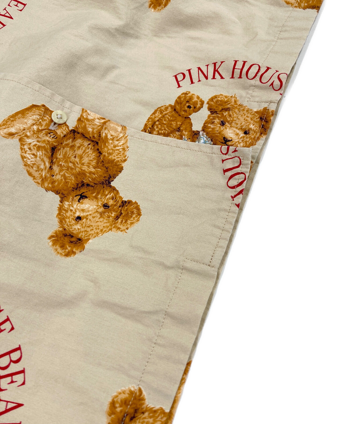 中古・古着通販】PINK HOUSE (ピンクハウス) 半袖シャツ ベージュ 
