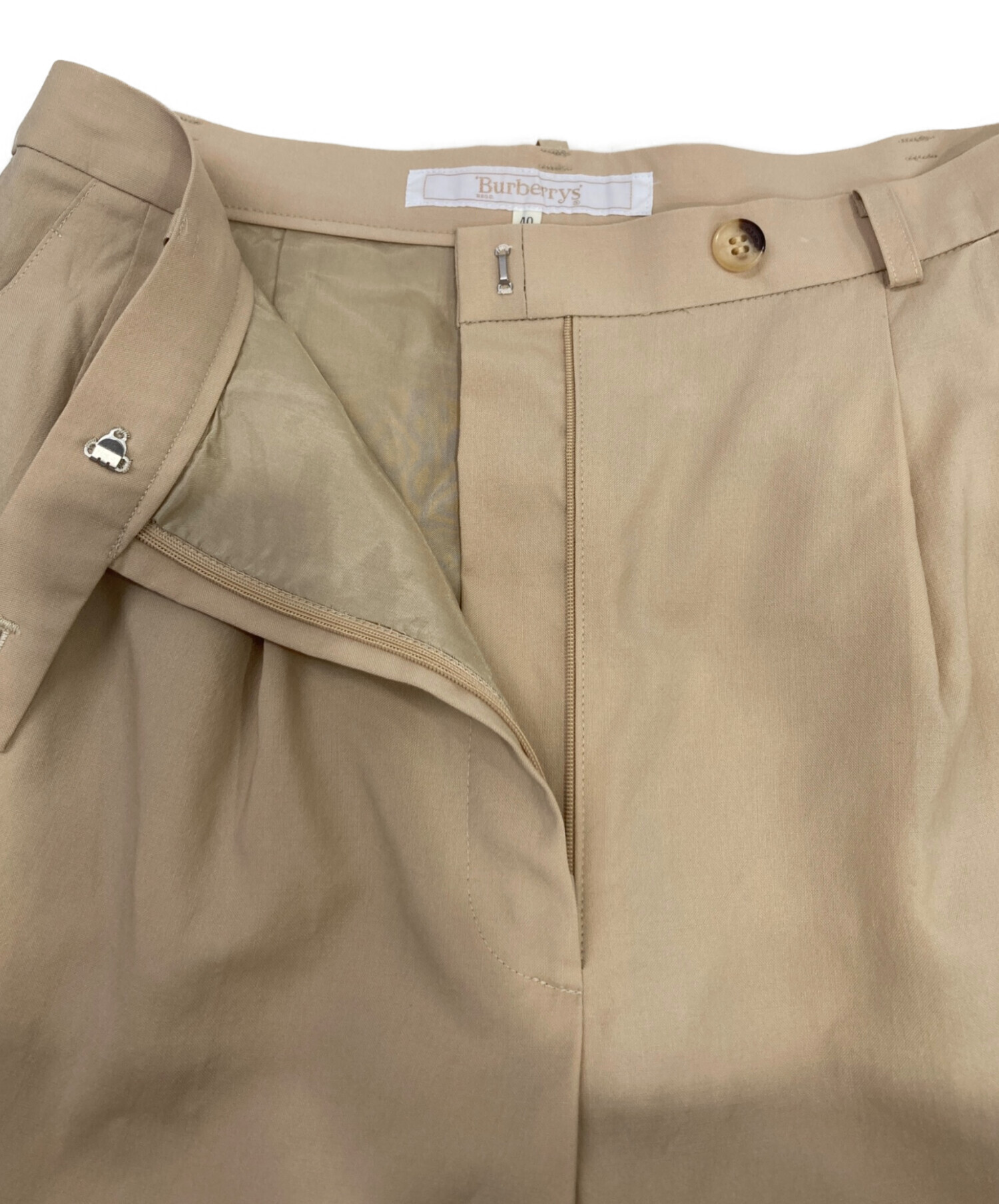 中古・古着通販】Burberry's (バーバリーズ) 2タックパンツ ベージュ