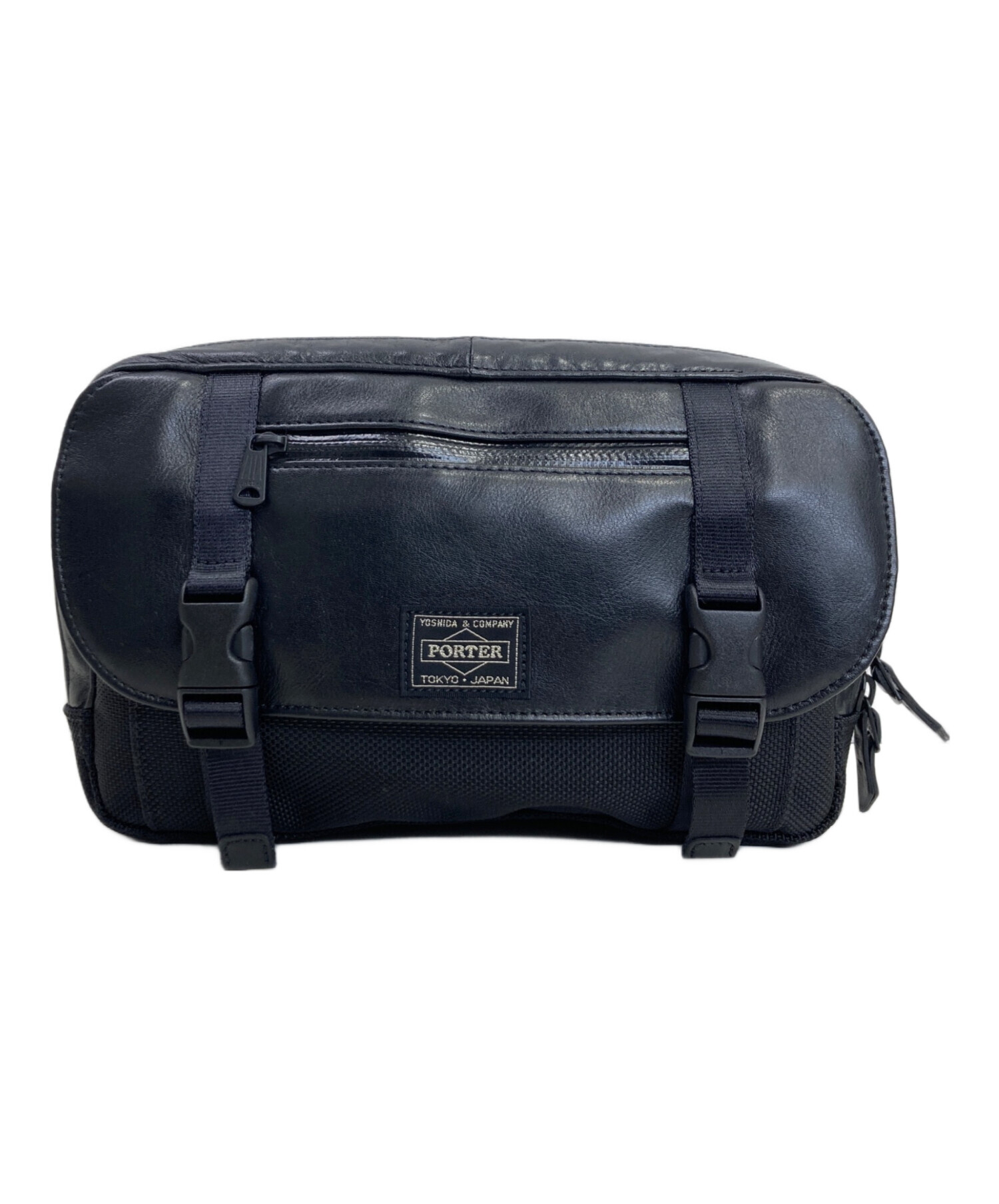 中古・古着通販】PORTER (ポーター) ウエストポーチ ブラック 未使用品 
