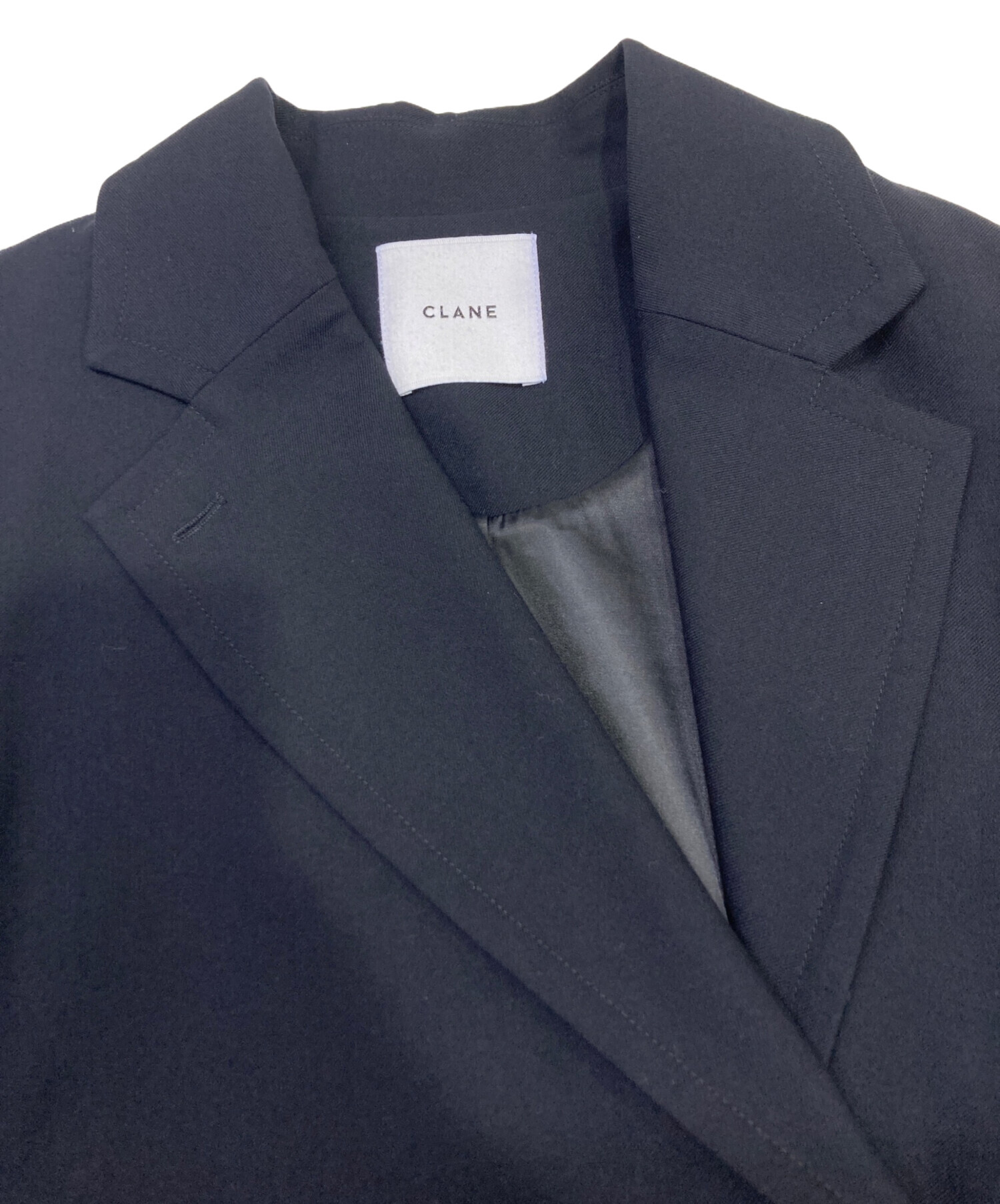 中古・古着通販】CLANE (クラネ) 2WAY BELT TAILORED JACKET ネイビー