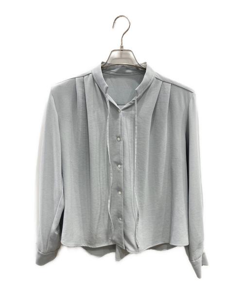 中古・古着通販】SOEJU (ソージュ) ジョーゼットリボンブラウス ブルー