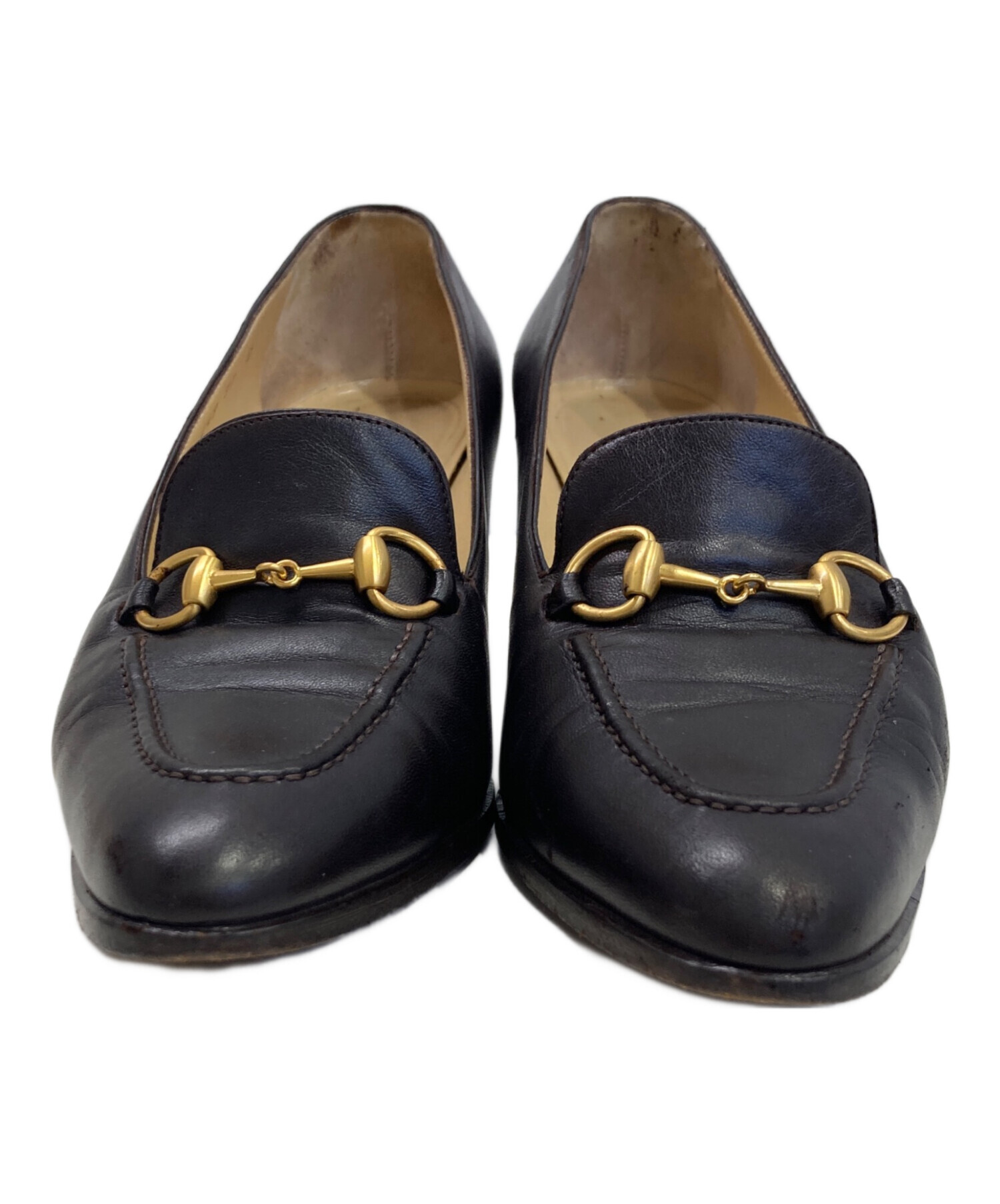 中古・古着通販】GUCCI (グッチ) ローファー ブラウン サイズ:37