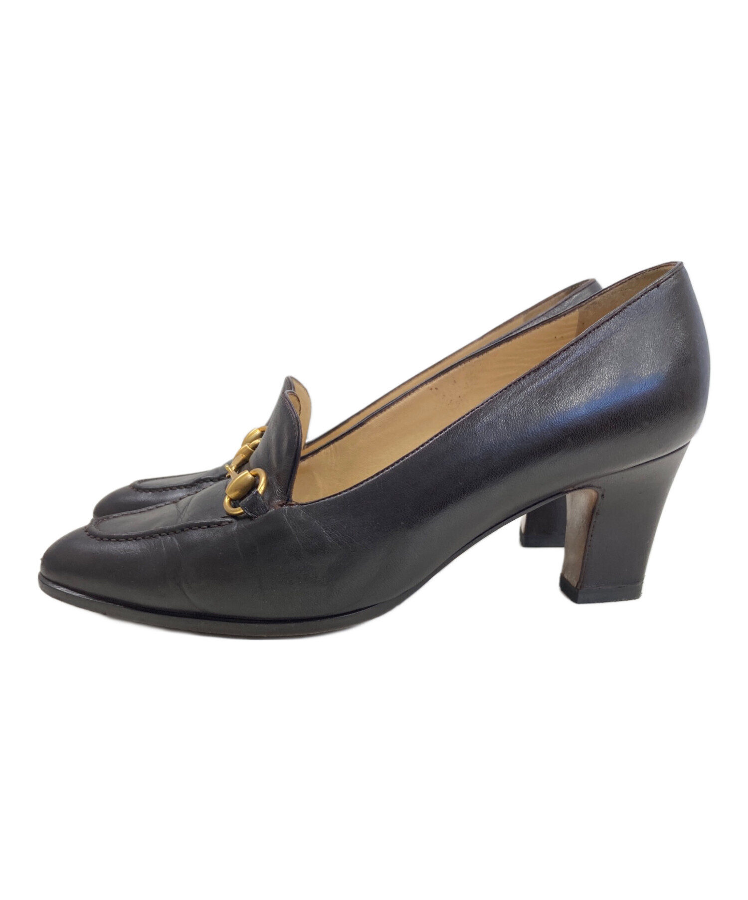 GUCCI ローファー　37 サイズ 中古・古着通販】GUCCI (グッチ) ローファー ブラウン サイズ:37