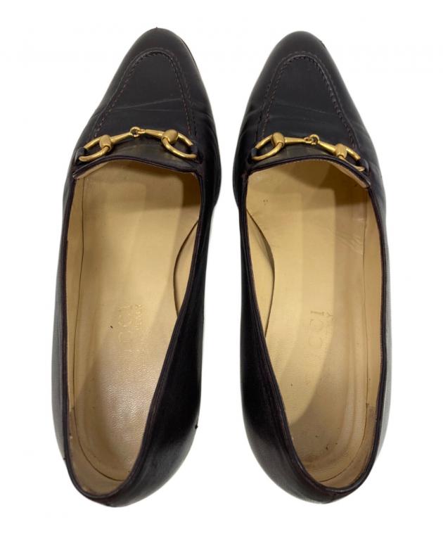 中古・古着通販】GUCCI (グッチ) ローファー ブラウン サイズ:37