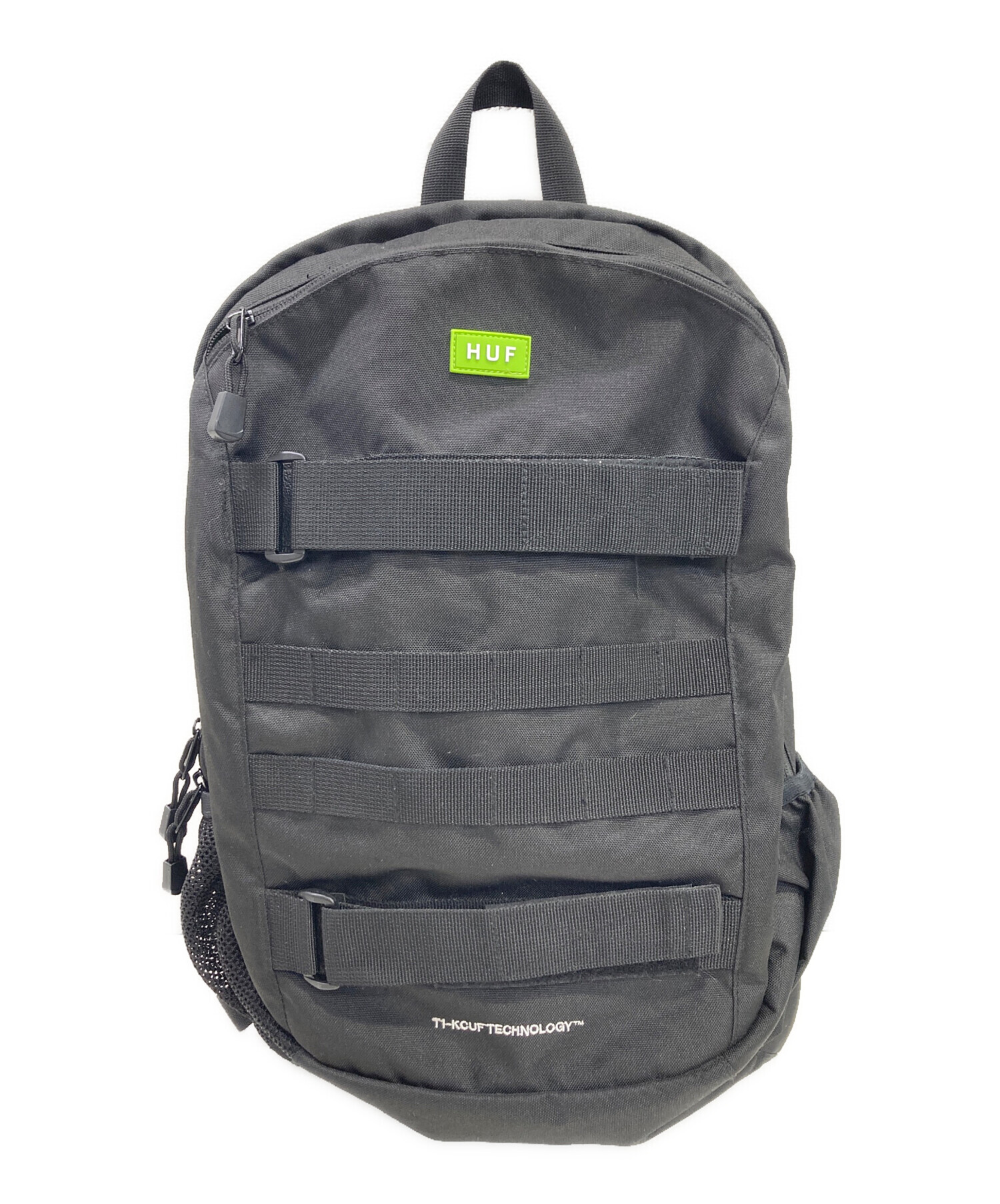 中古・古着通販】HUF (ハフ) リュック ブラック｜ブランド・古着通販